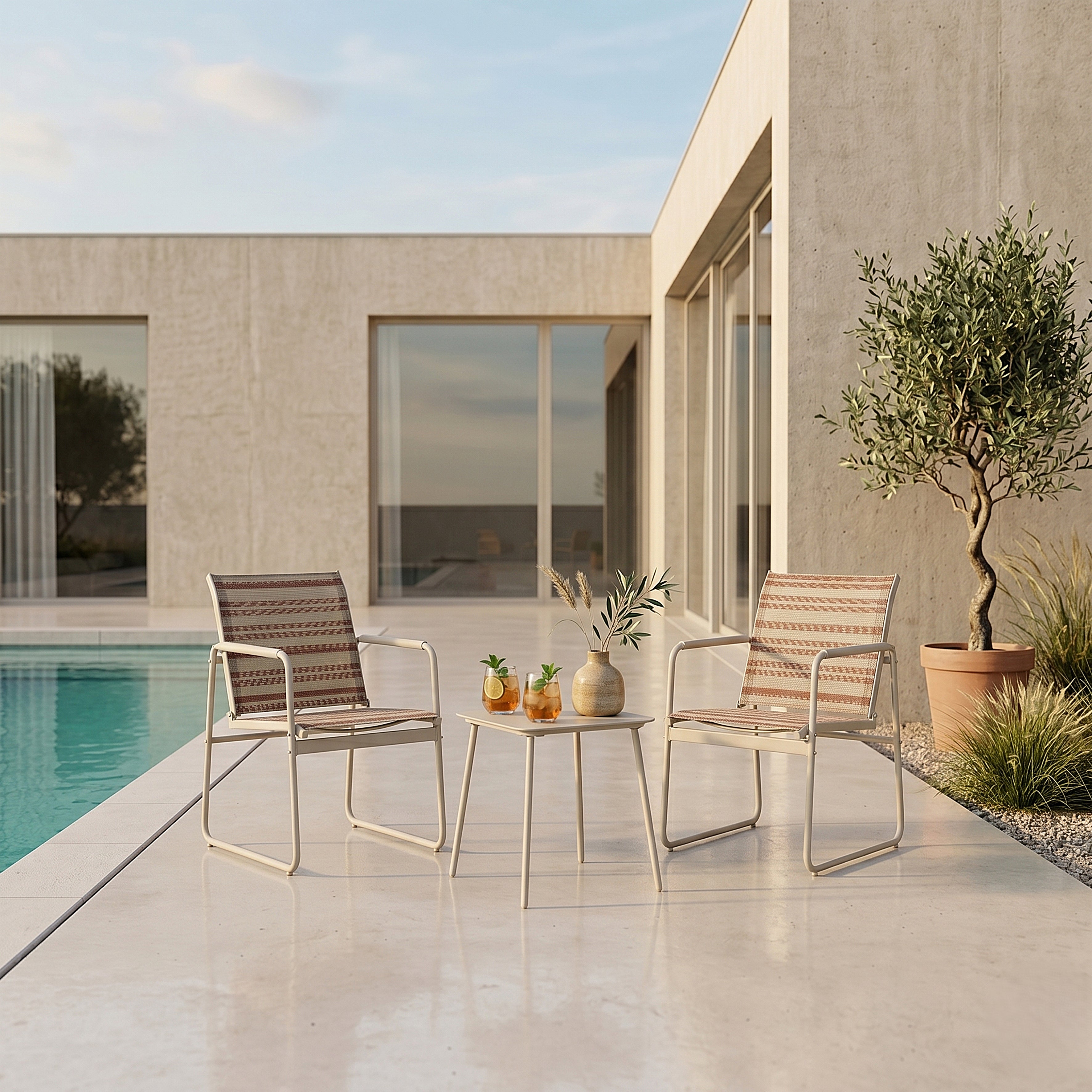 SALON DE JARDIN SEBTA BEIGE 3PCS
