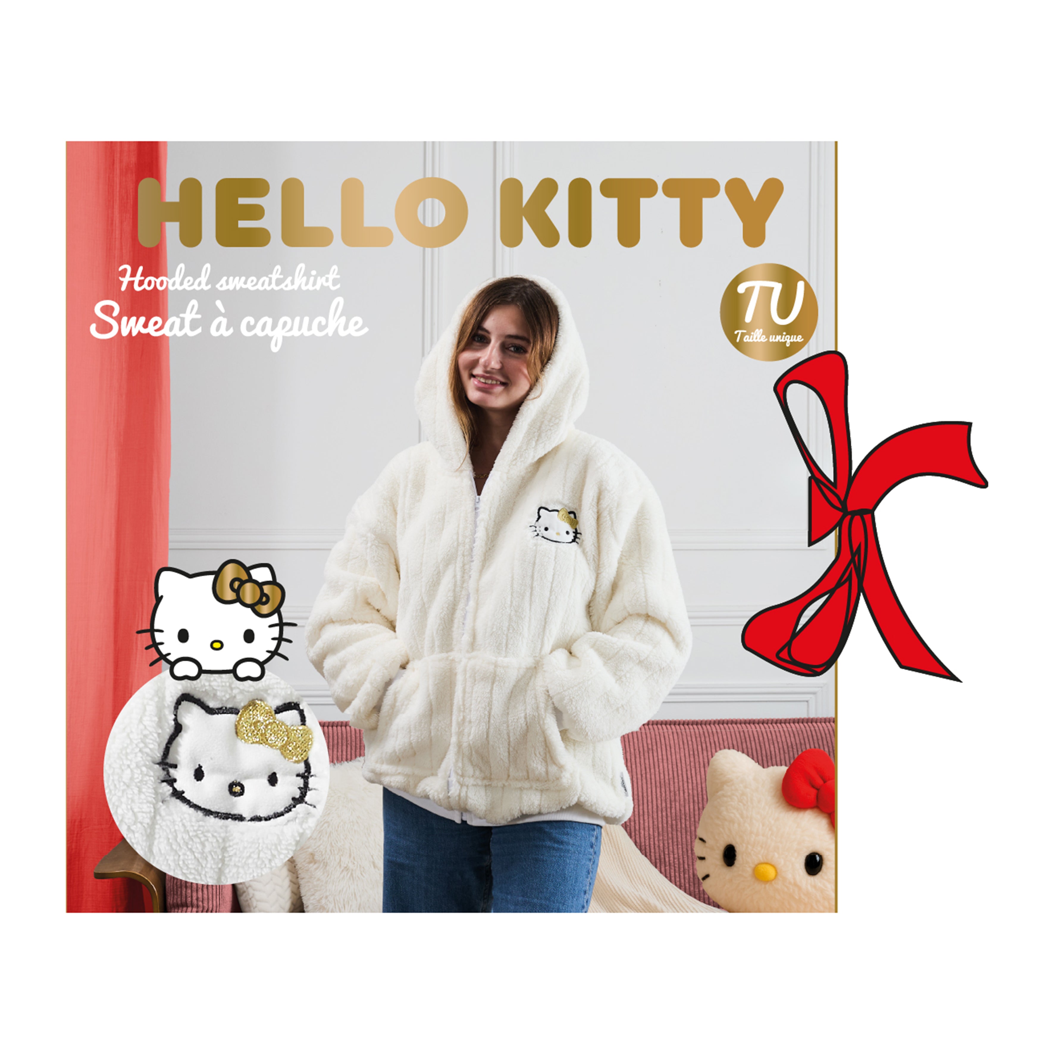 SWEAT A CAPUCHE HELLO KITTY