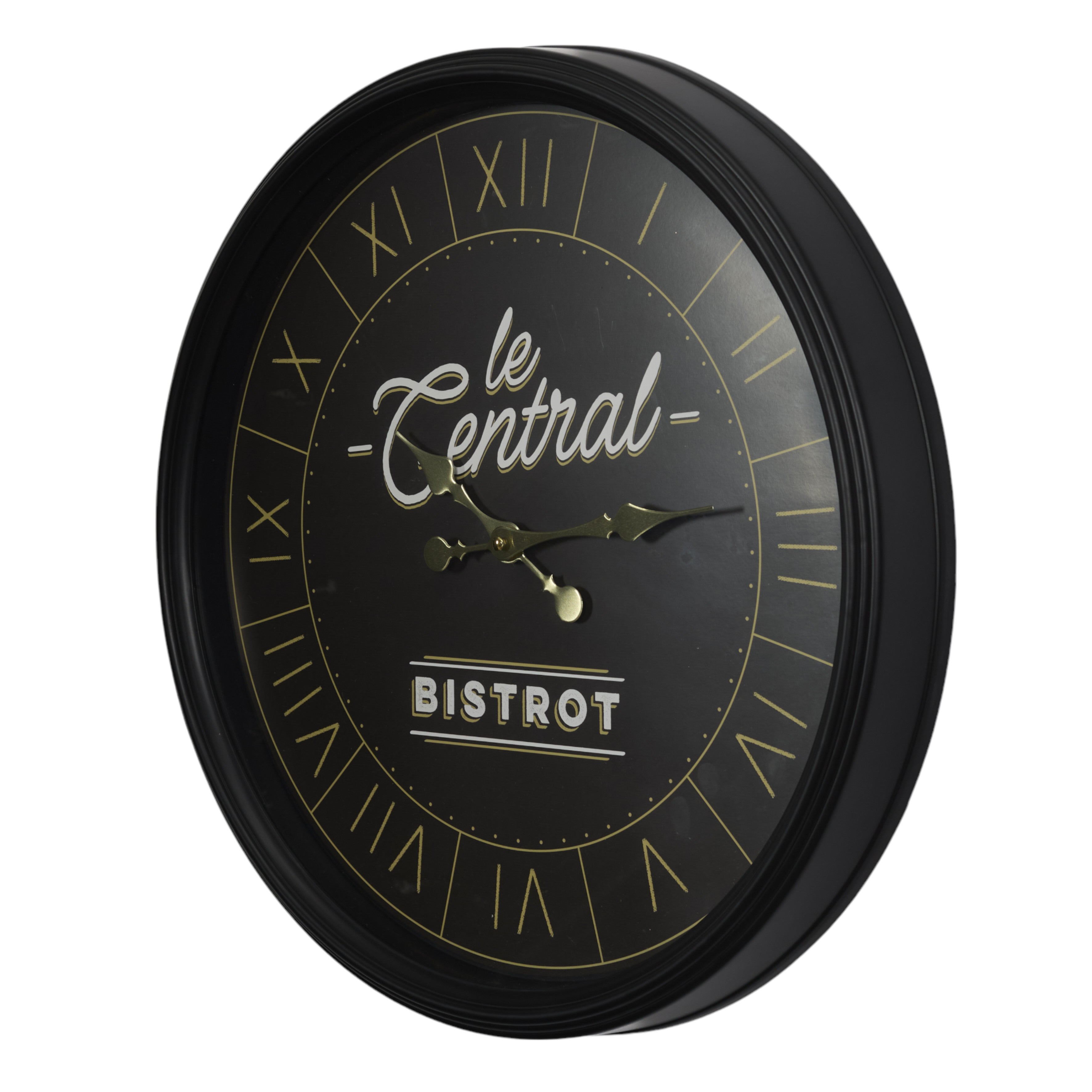 HORLOGE BISTROT NOIR 50CM