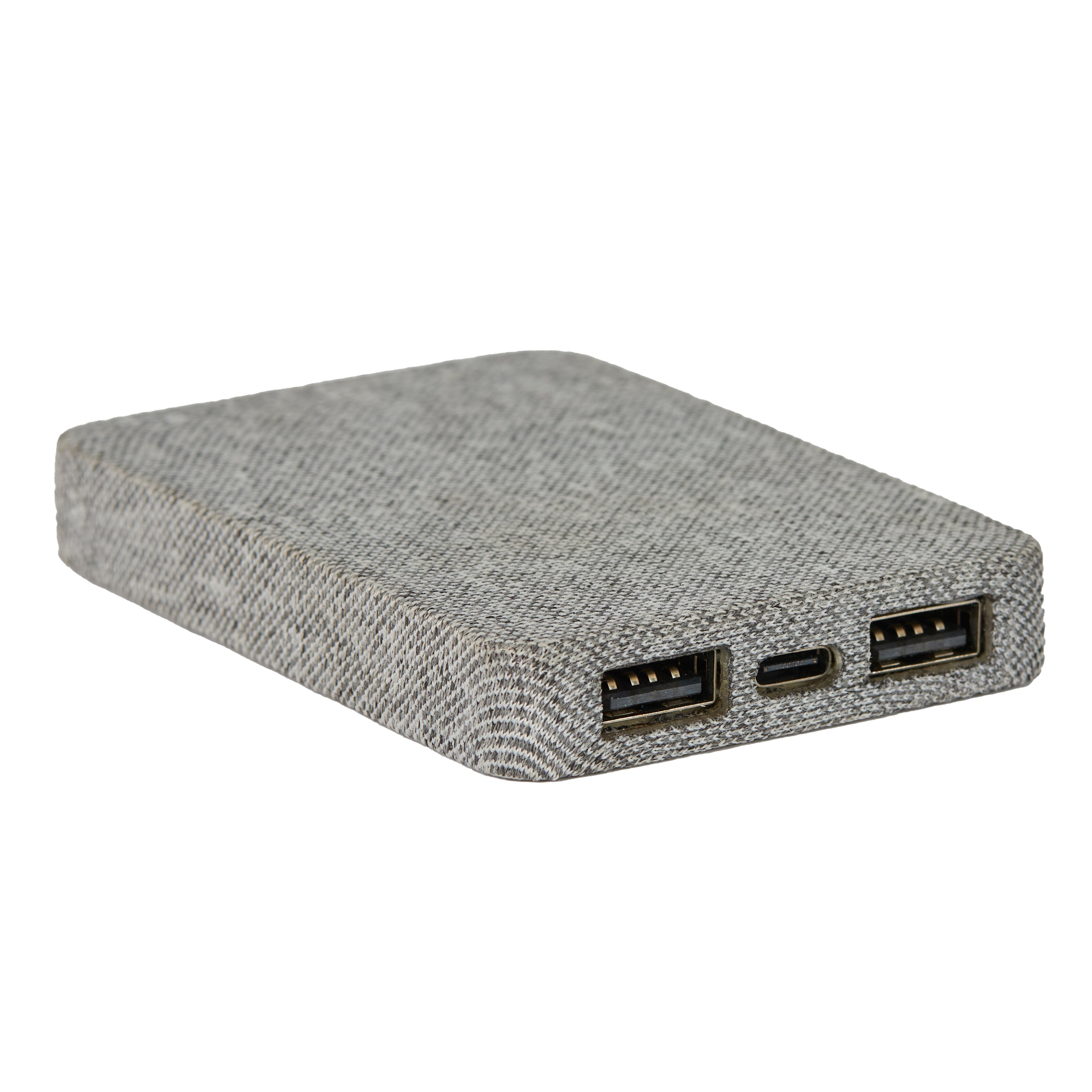 BATTERIE DE SECOURS BOIS ET TISSU 5000MAH