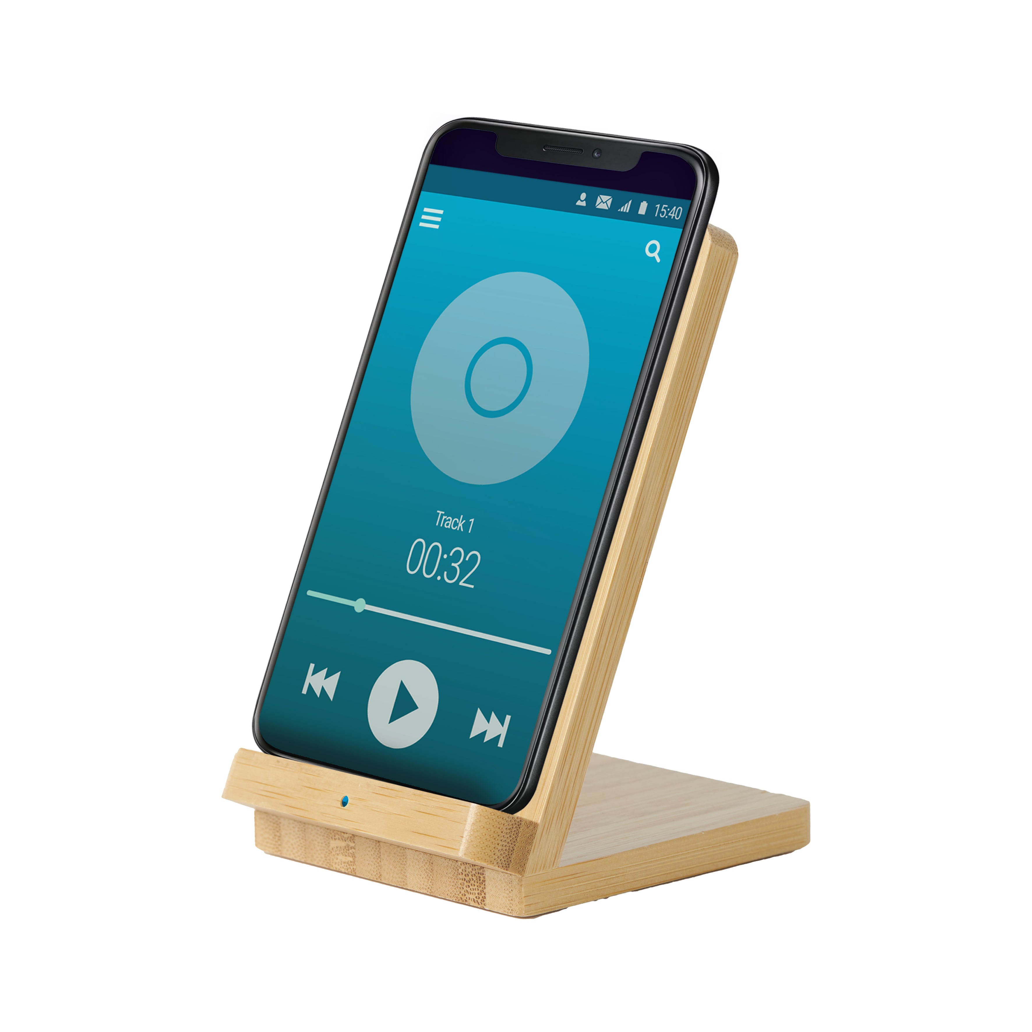 SUPPORT CHARGEUR A INDUCTION BOIS 15W