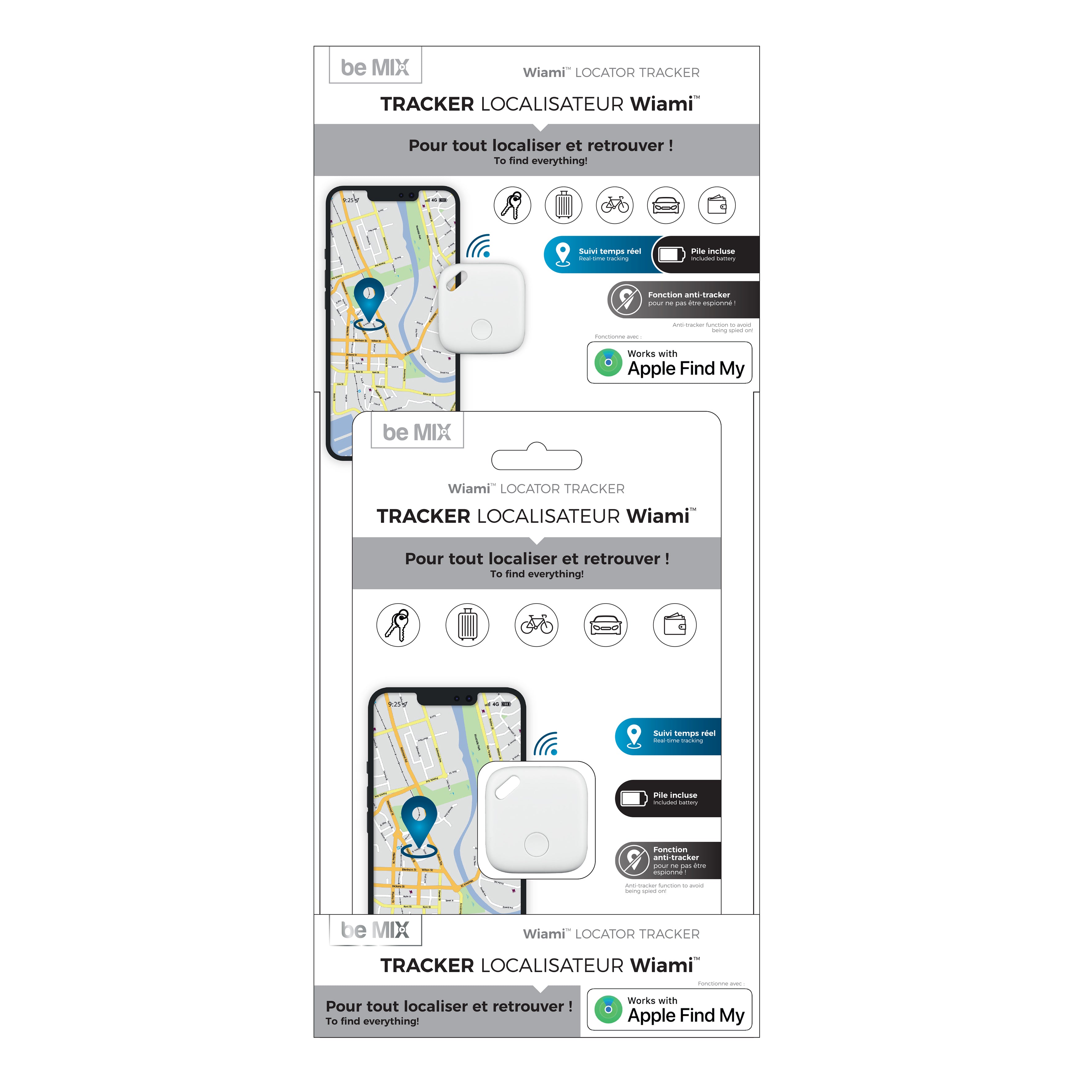 TRACKER LOCALISATEUR BLANC