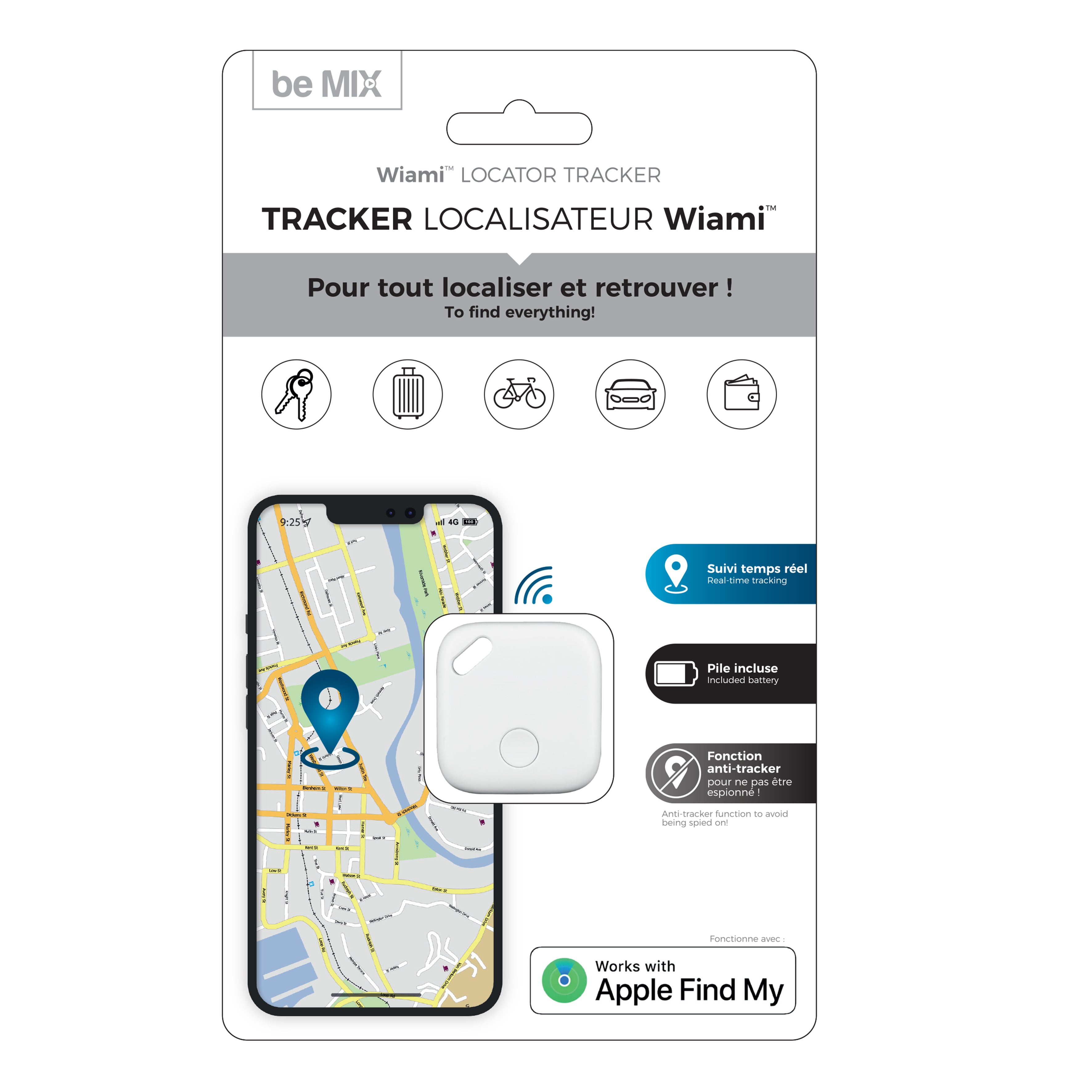 TRACKER LOCALISATEUR BLANC