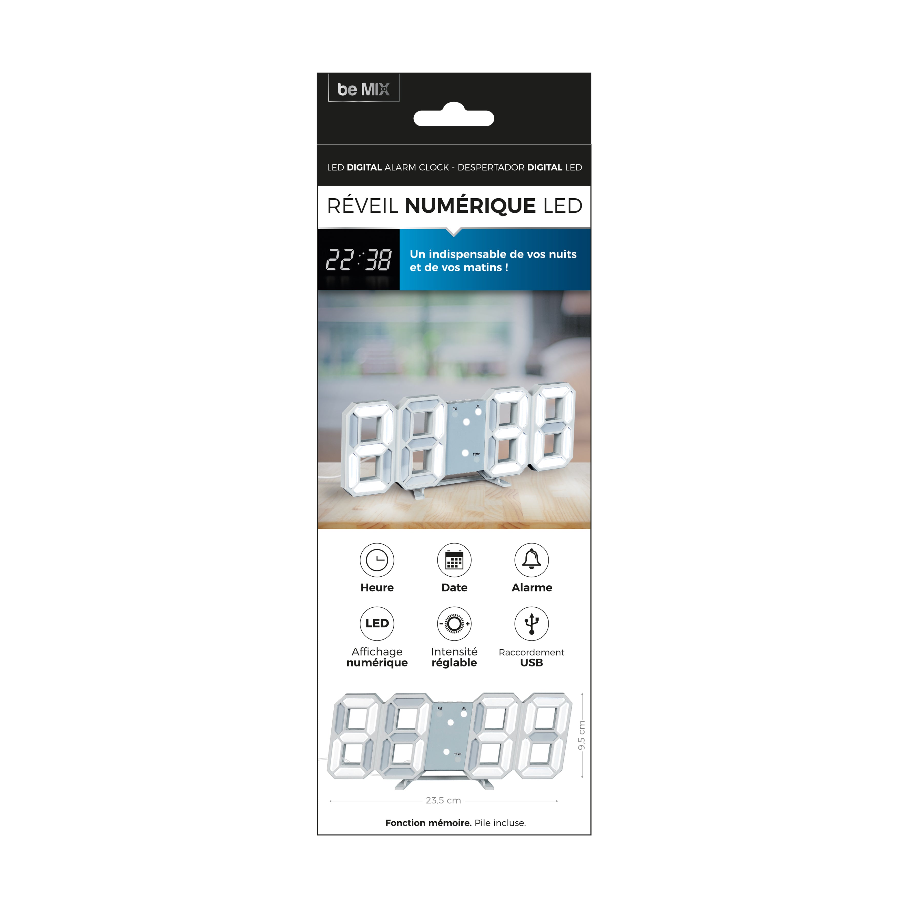 REVEIL NUMERIQUE LED 3D