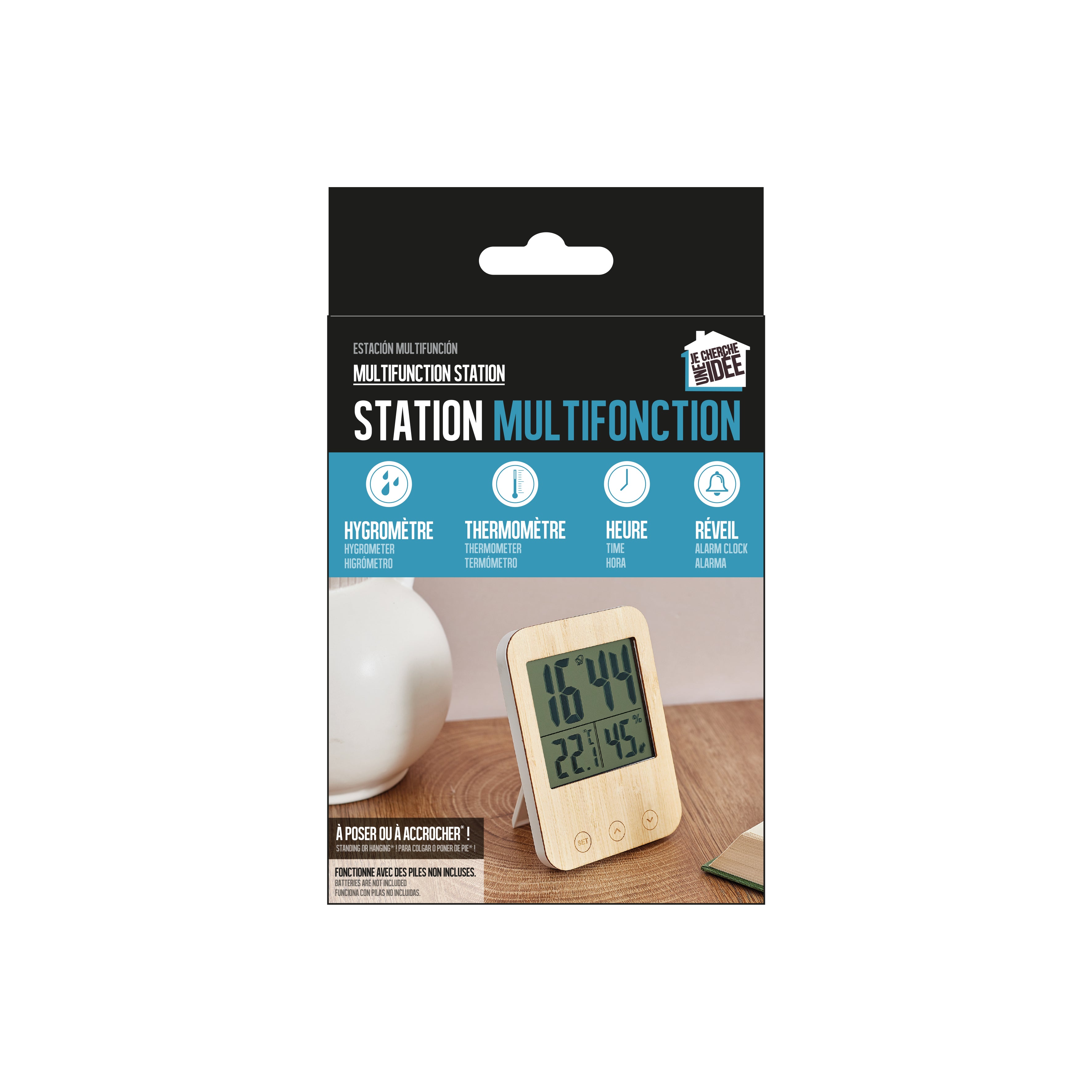 REVEIL STATION METEO BOIS