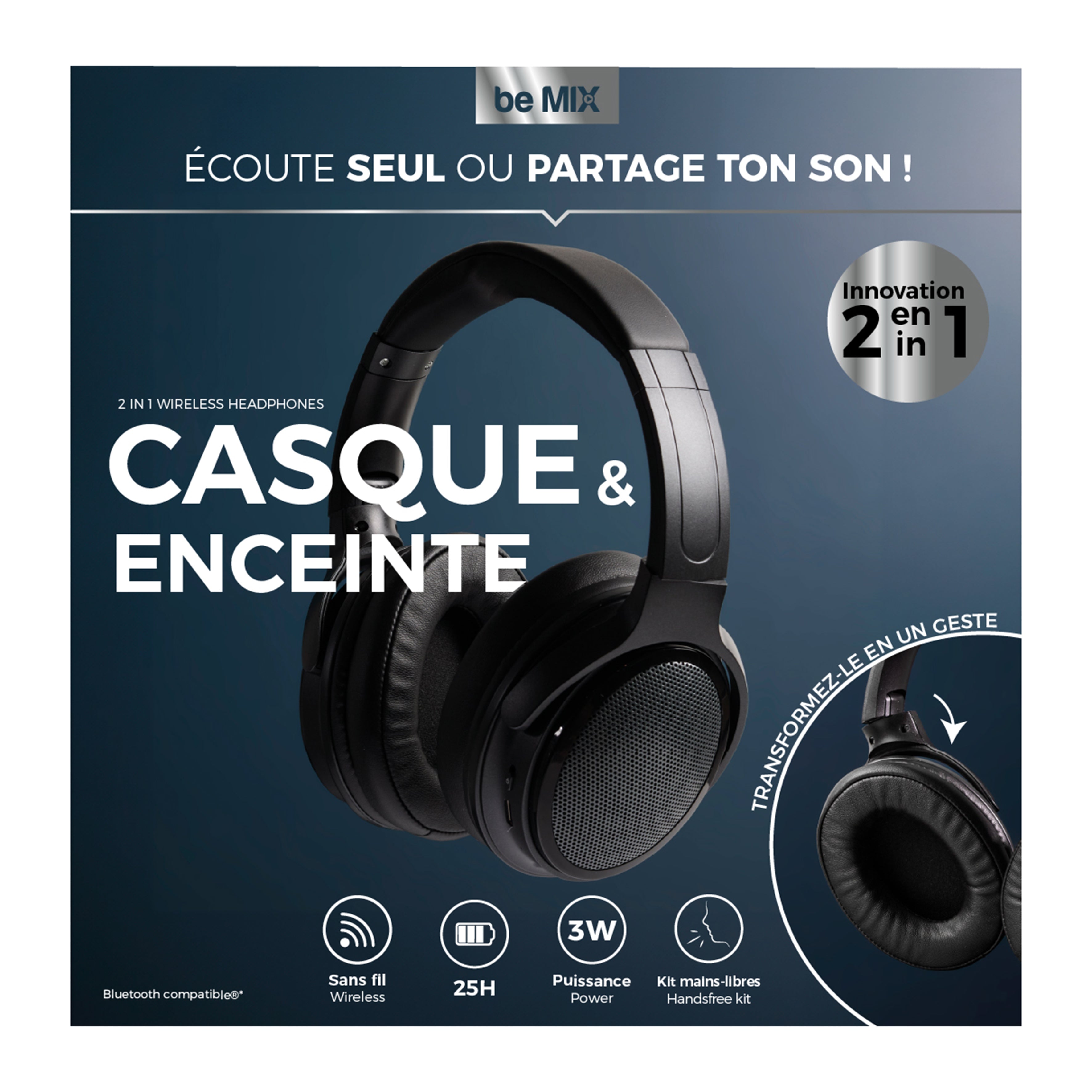 CASQUE ENCEINTE IN AND OUT