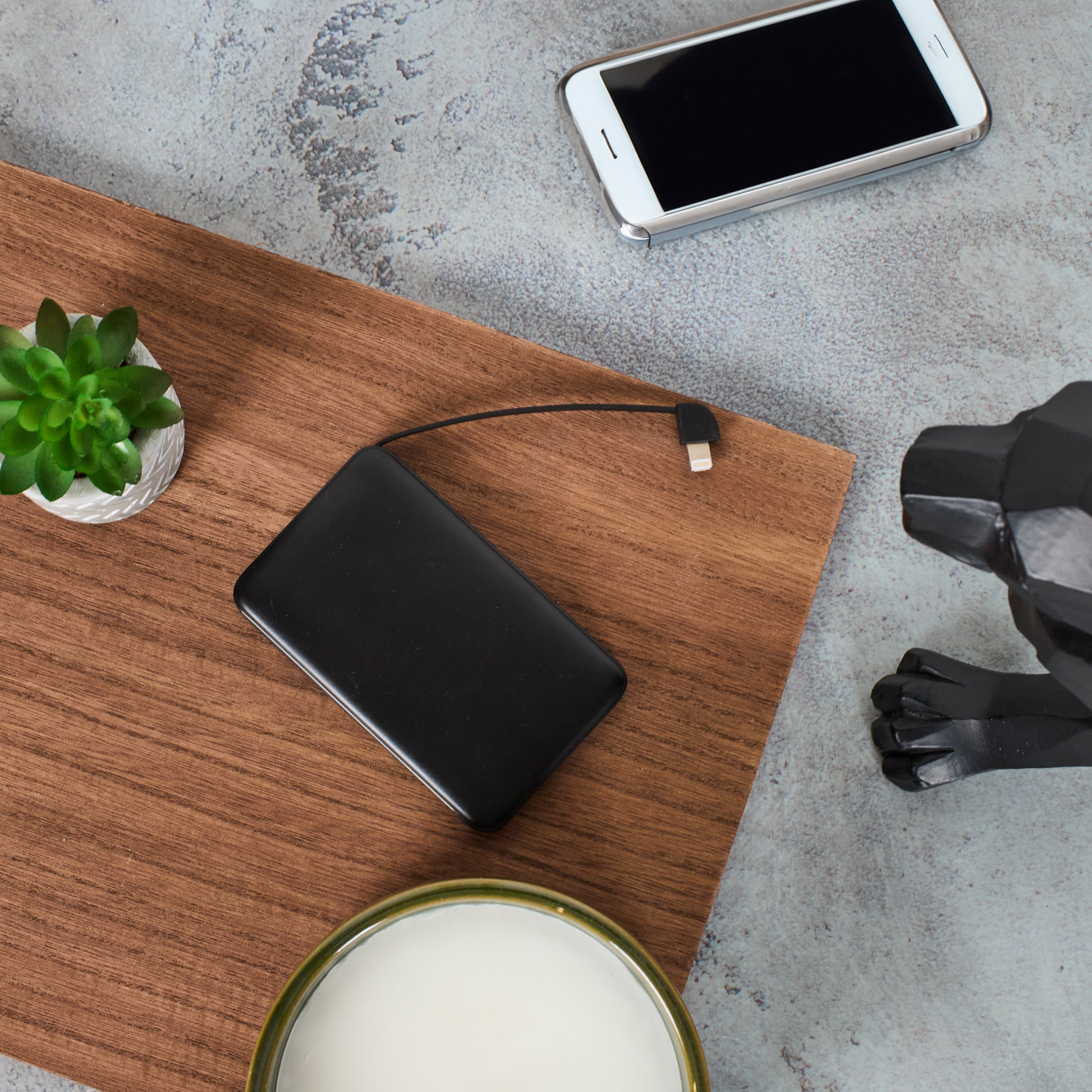 BATTERIE PORTABLE SLIM TYPE C ET LIGHT 5000MAH