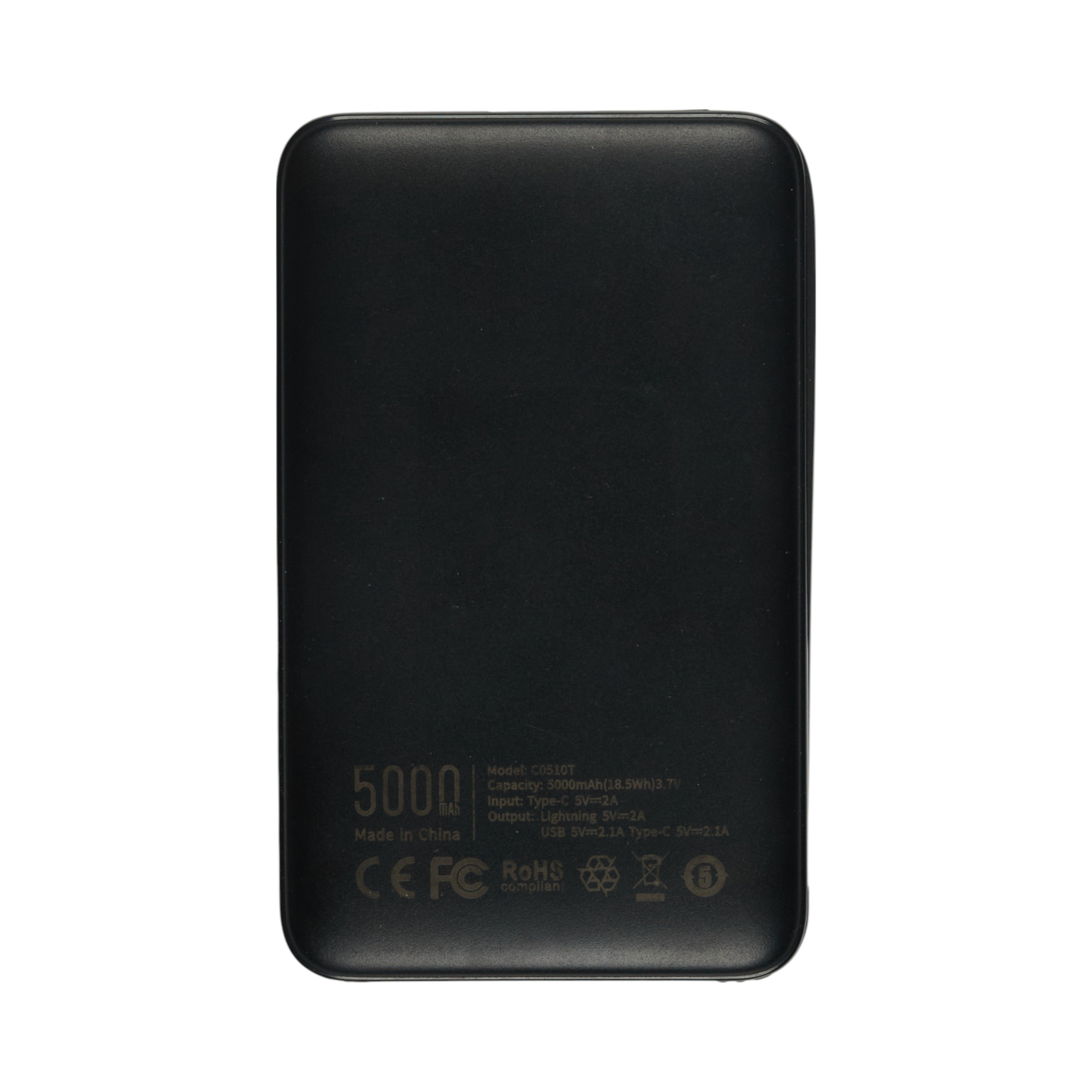 BATTERIE PORTABLE SLIM TYPE C ET LIGHT 5000MAH