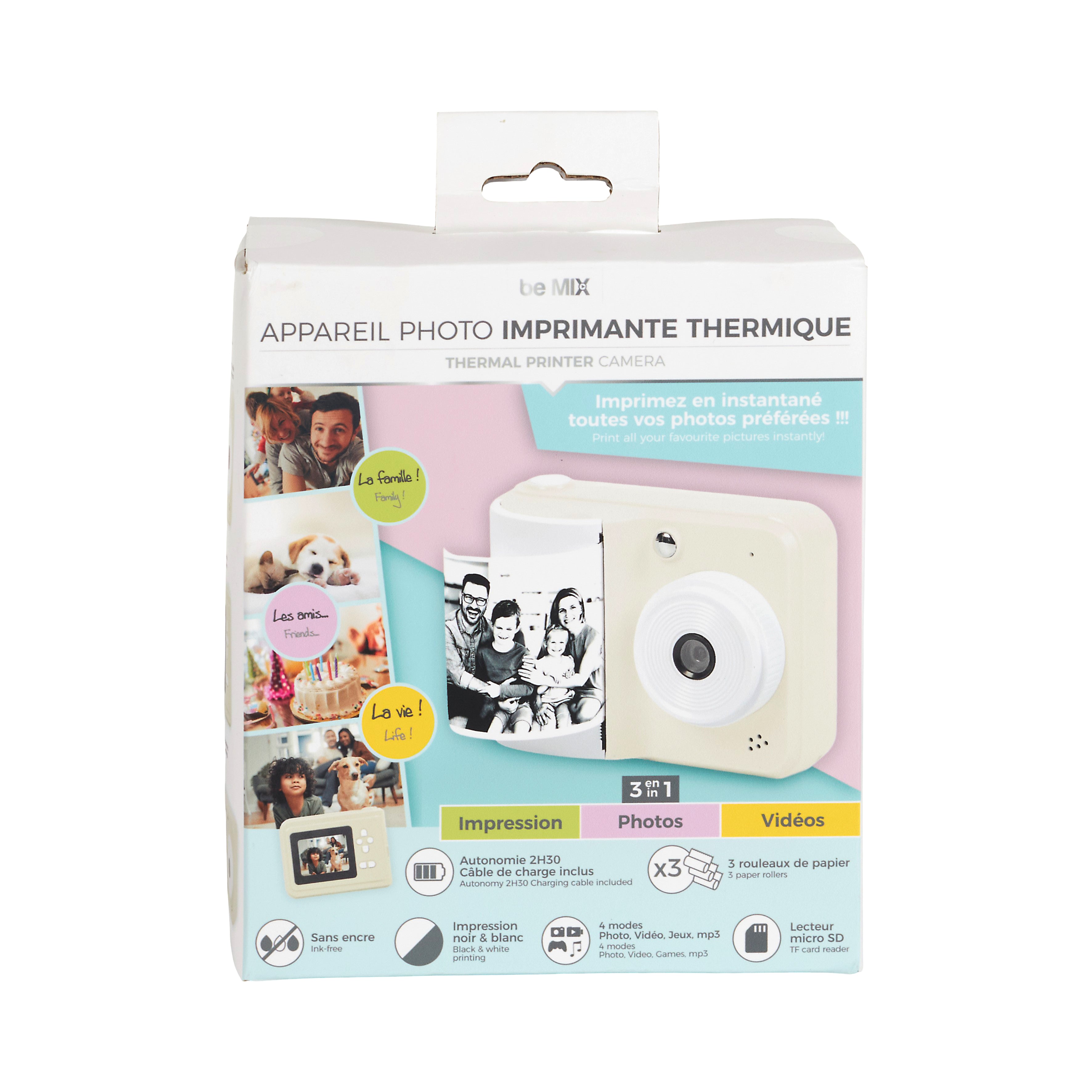 MINI APPAREIL PHOTO IMPRIMANTE THERMIQUE BLINKY