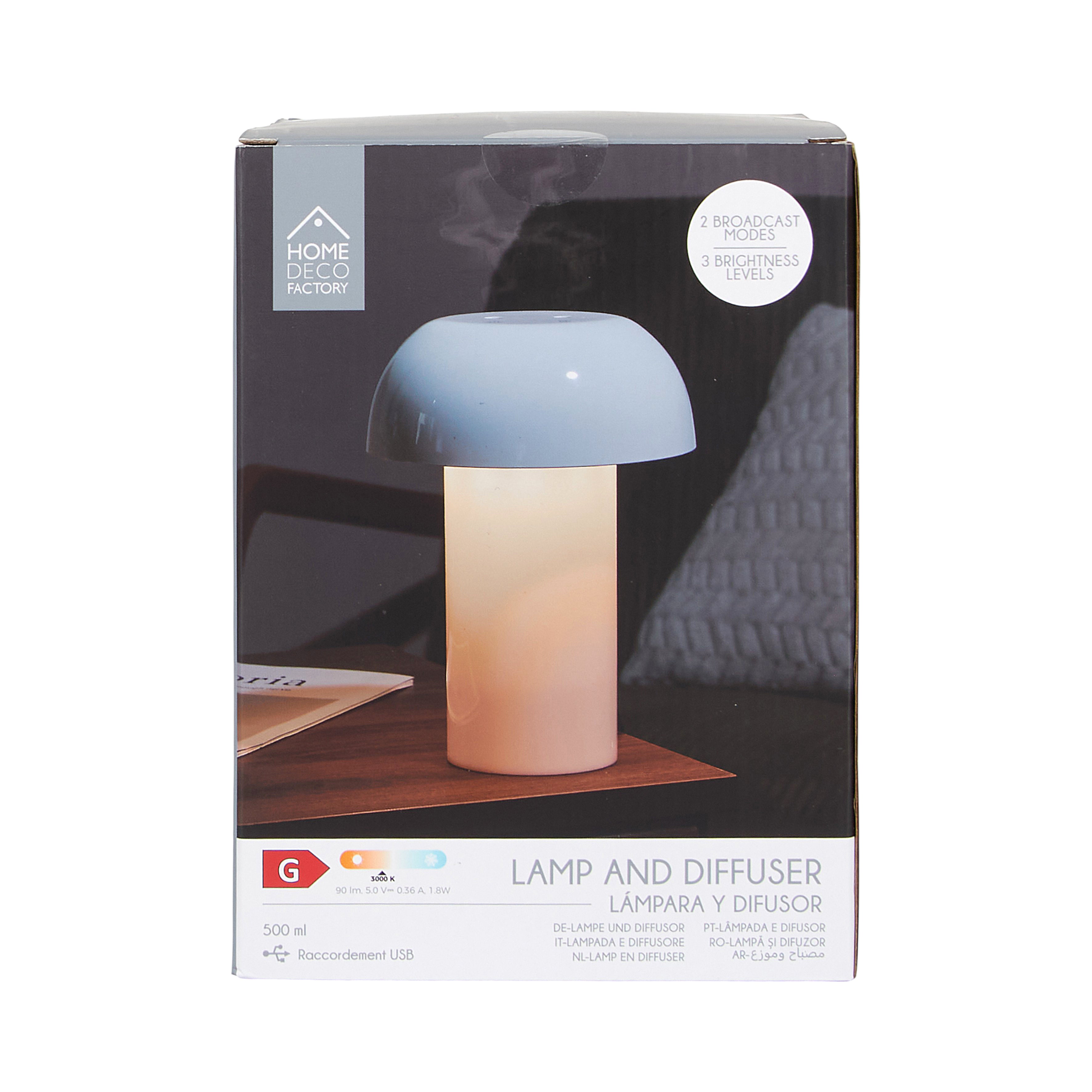 LAMPE ET DIFFUSEUR CHAMPIGNON BLANC
