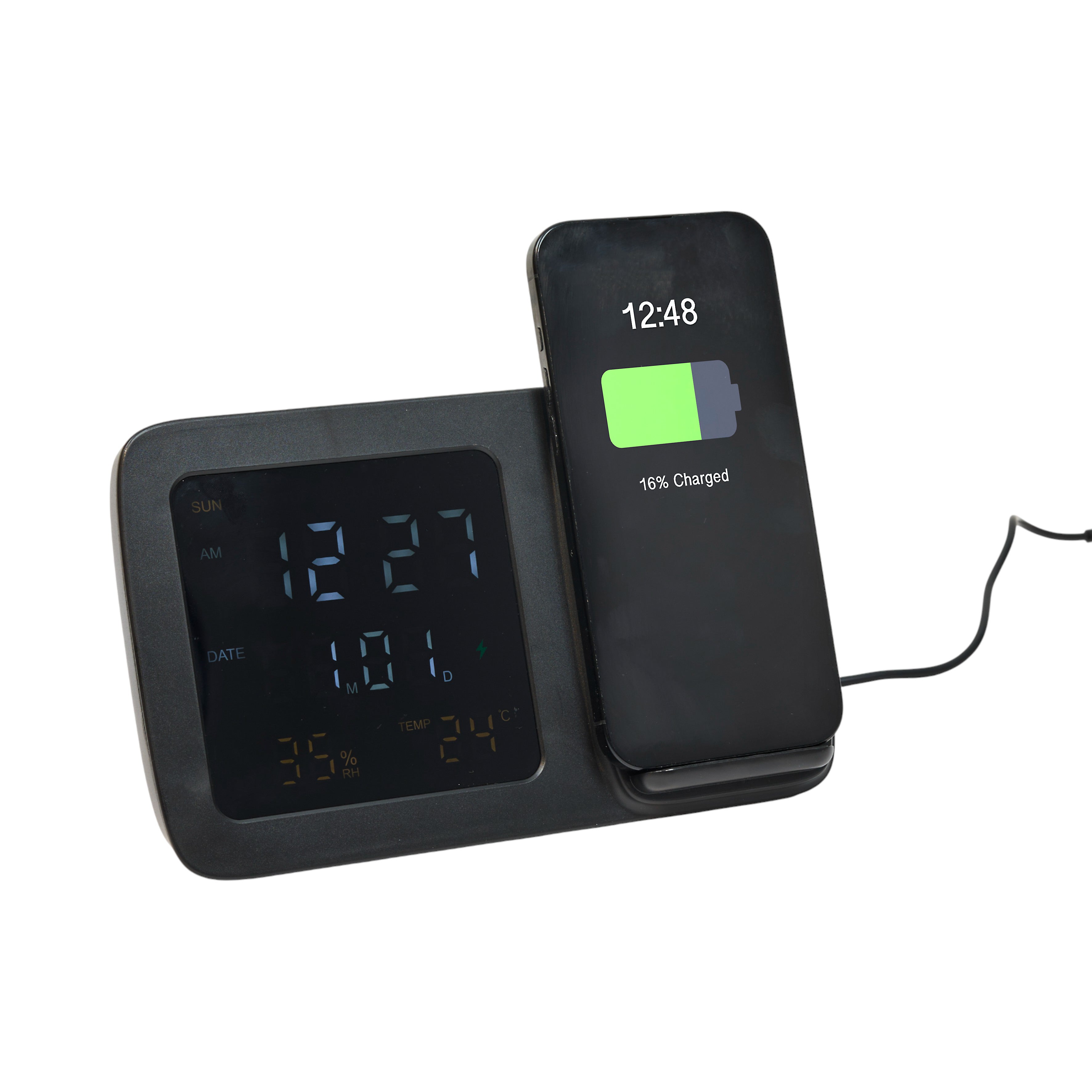 REVEIL SUPPORT ET CHARGEUR INDUCTION 15W