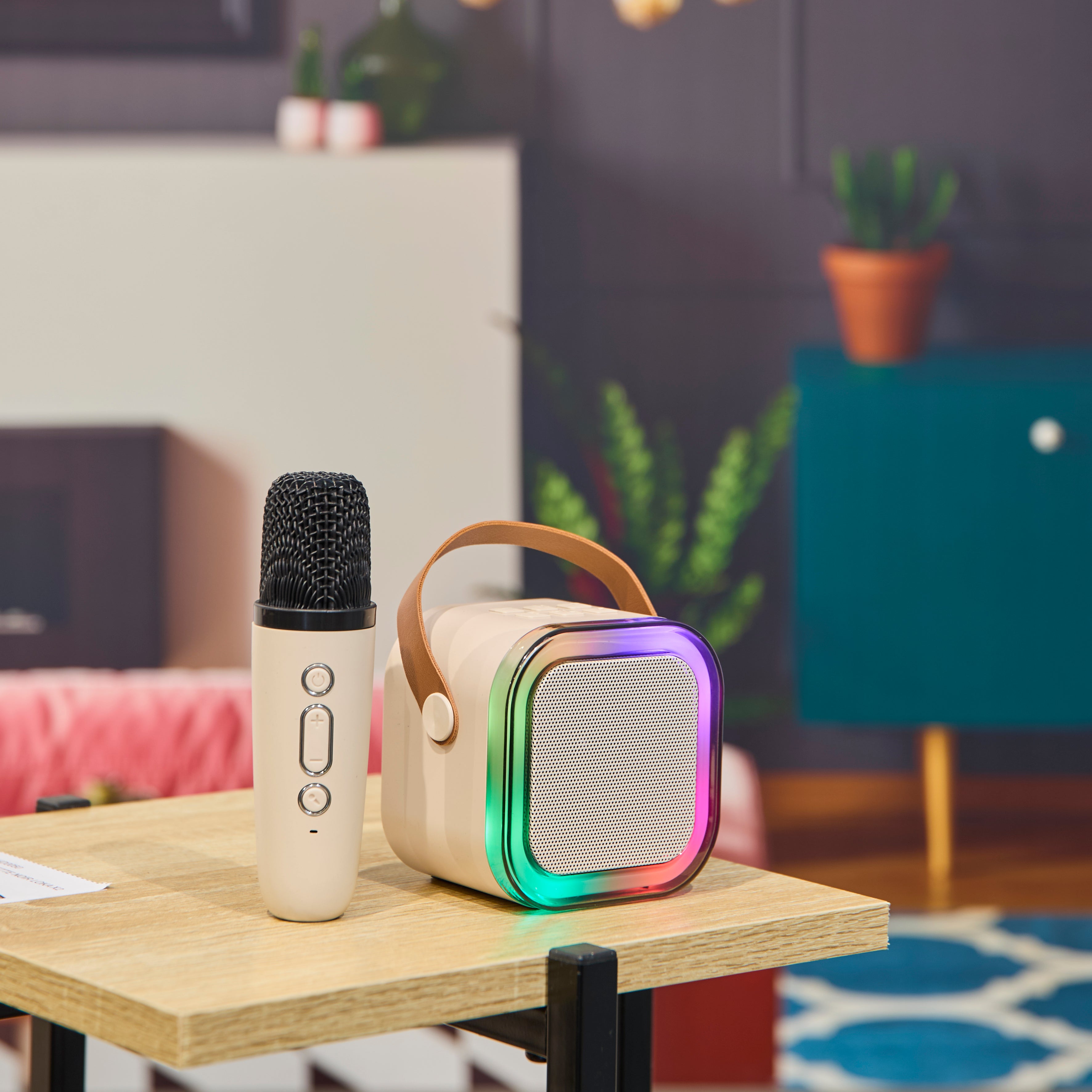 ENCEINTE KARAOKE LUMINEUSE ET MICRO X1