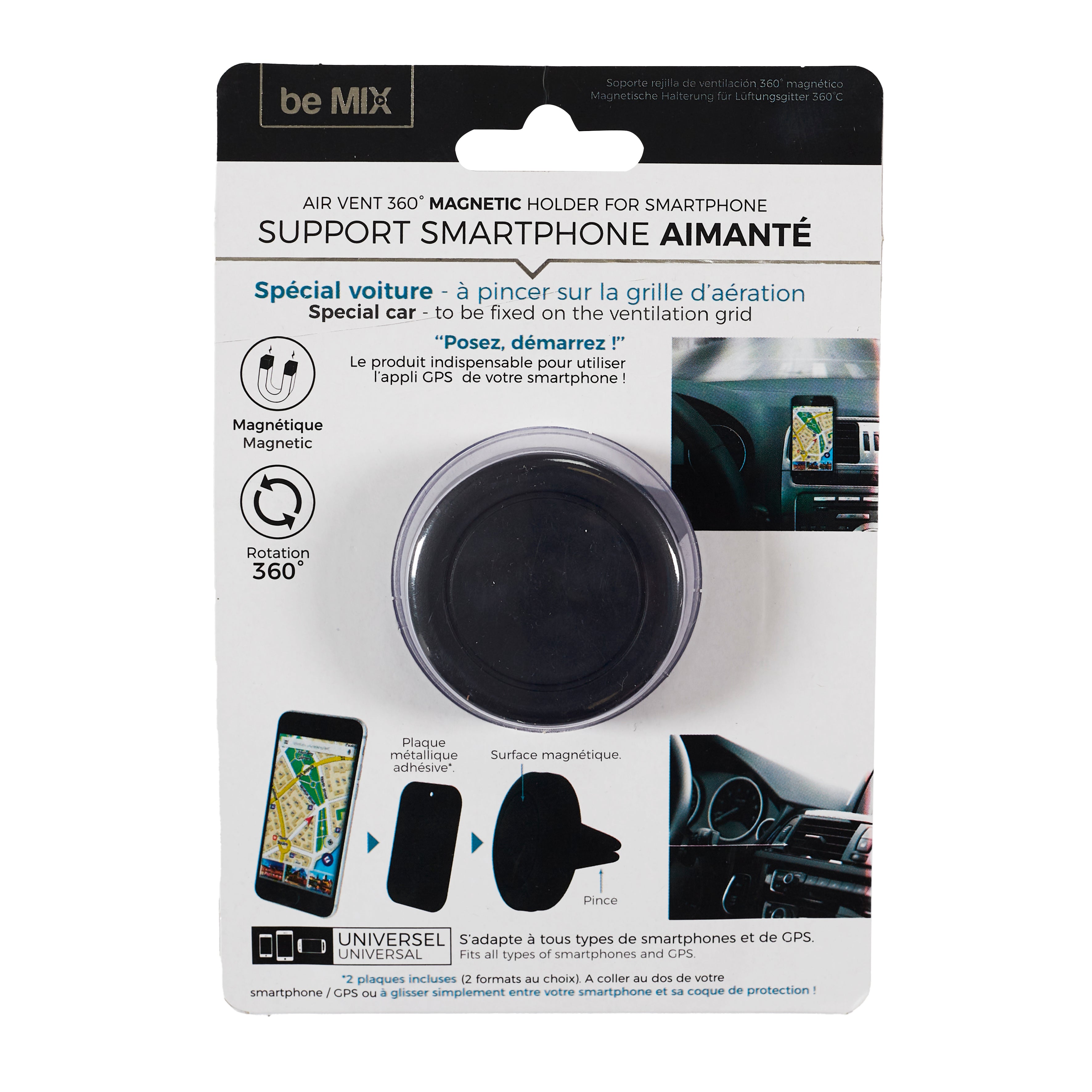 SUPPORT SMARTPHONE AIMANTE SPECIAL VOITURE