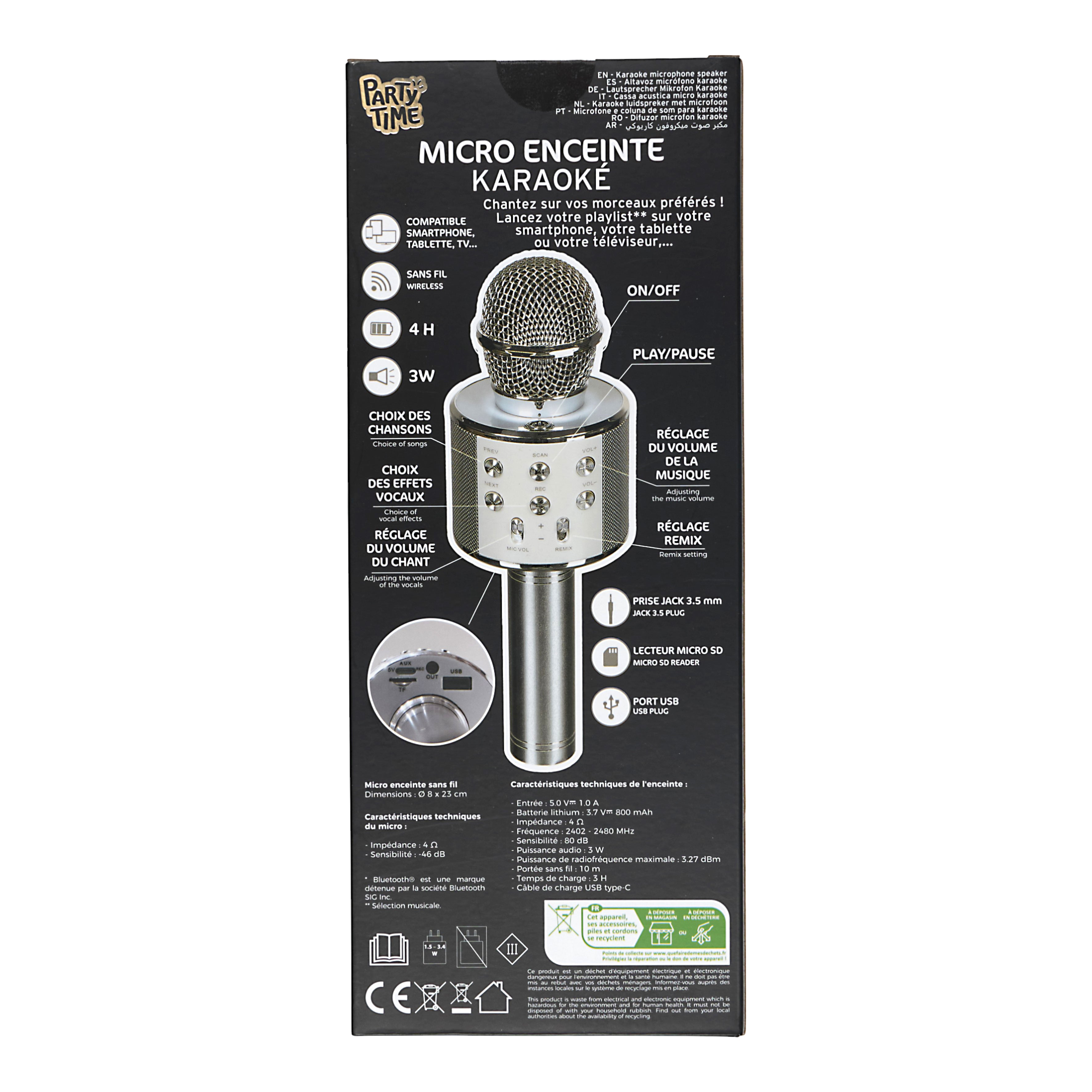 ENCEINTE MICRO KARAOKE 3W