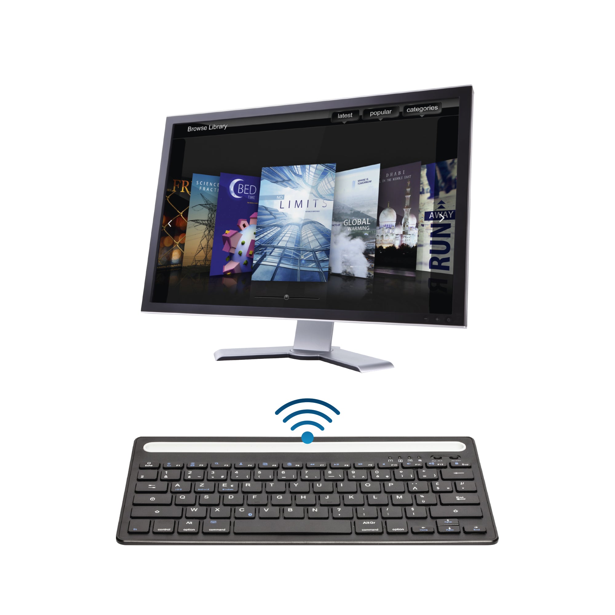 CLAVIER AZERTY SANS FIL