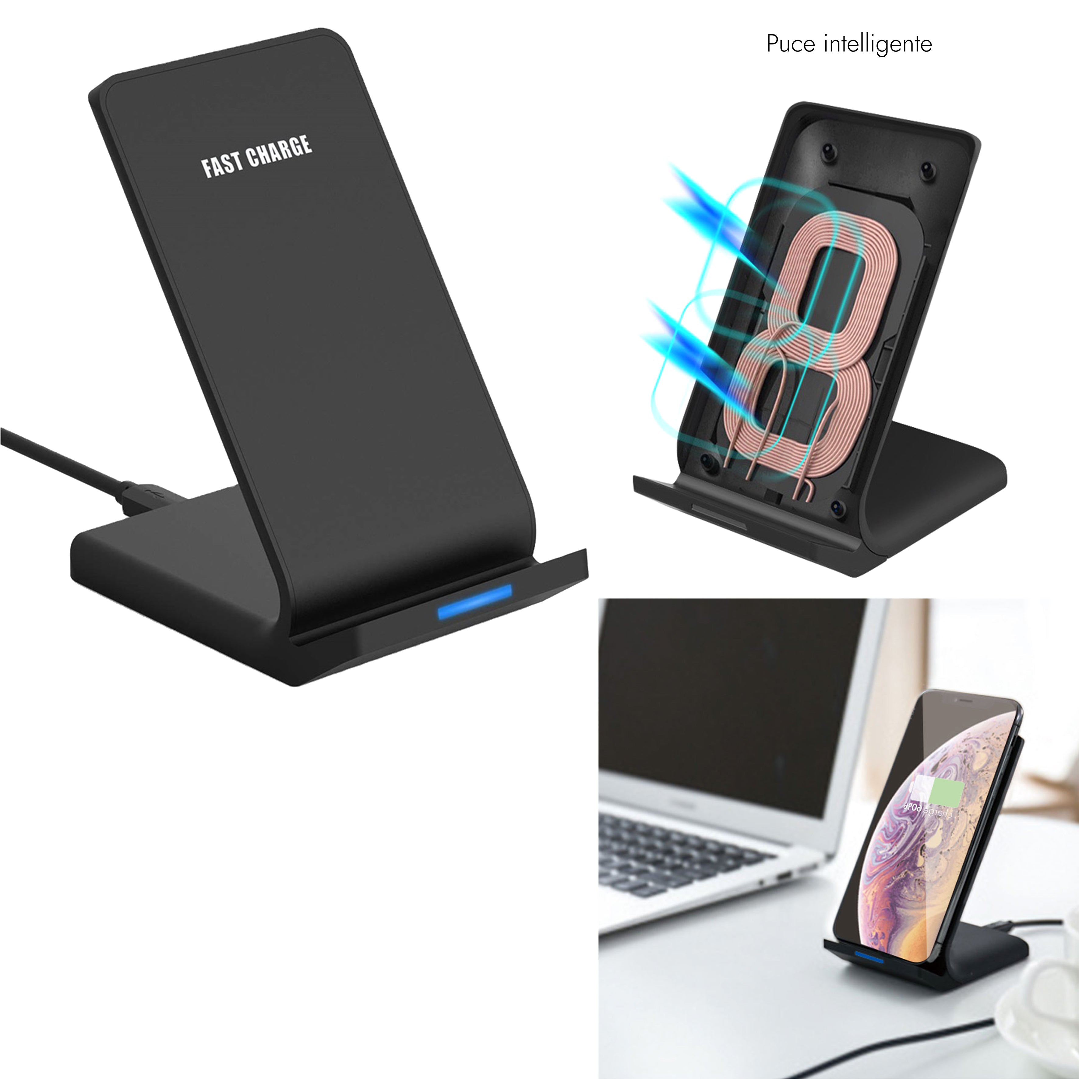 STATION DE CHARGE RAPIDE INDUCTION 10W