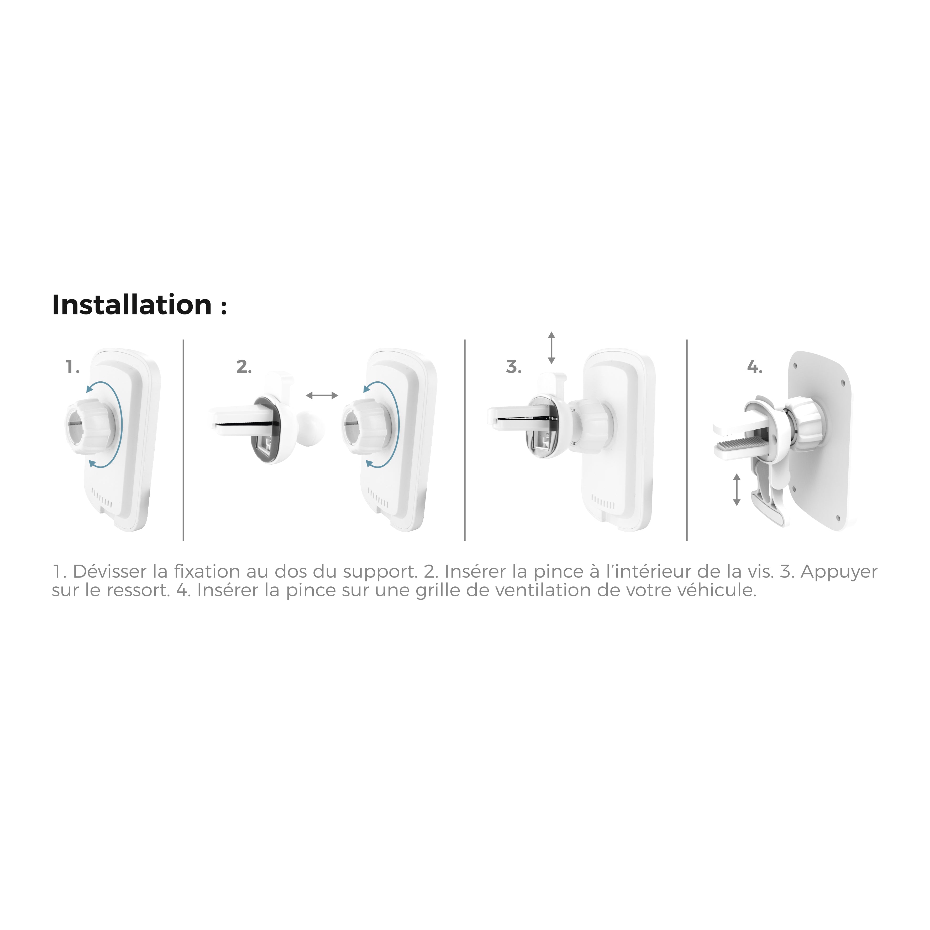 CHARGEUR INDUCTION POUR VOITURE AIMANTE 10W