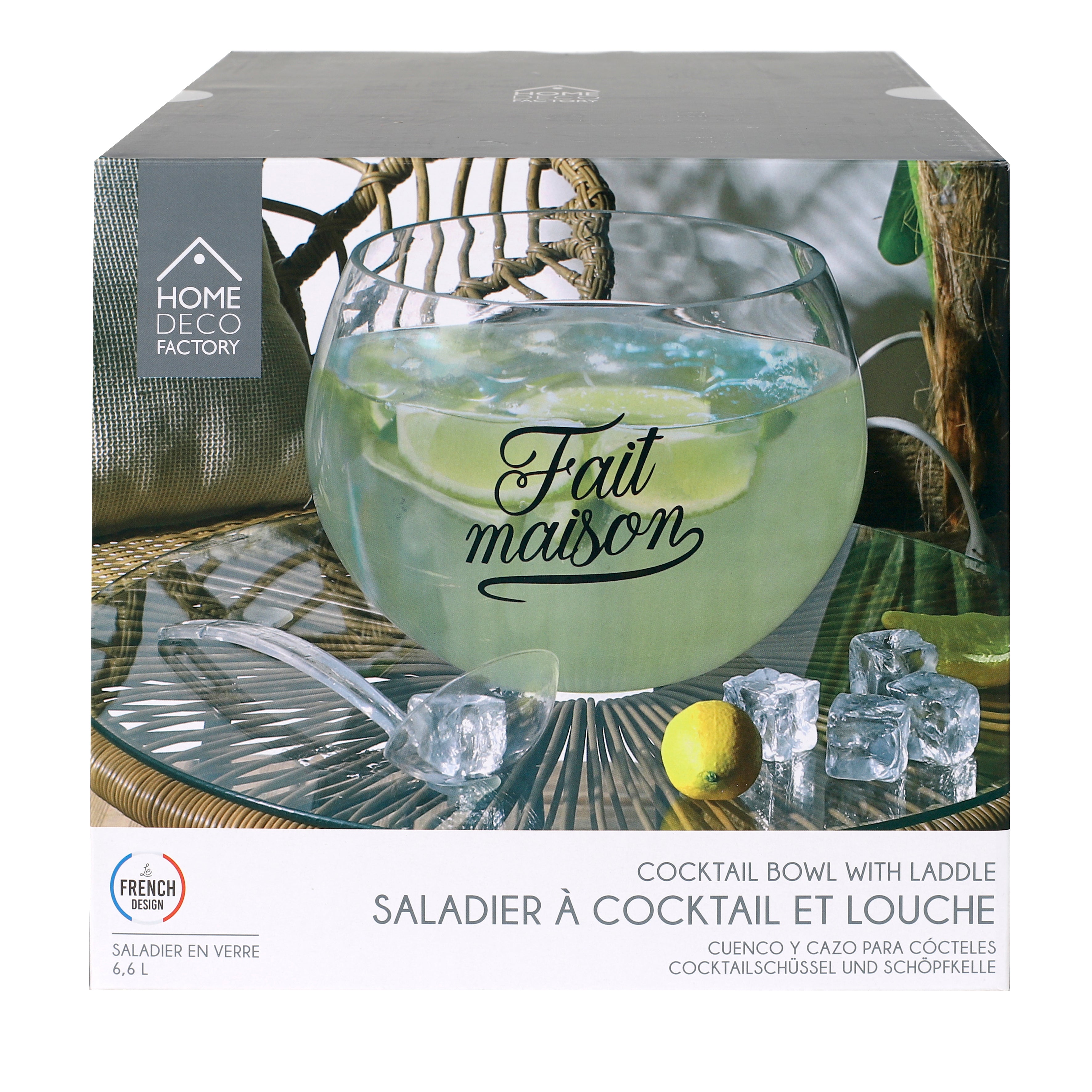 SALADIER A COCKTAIL 6L ET LOUCHE