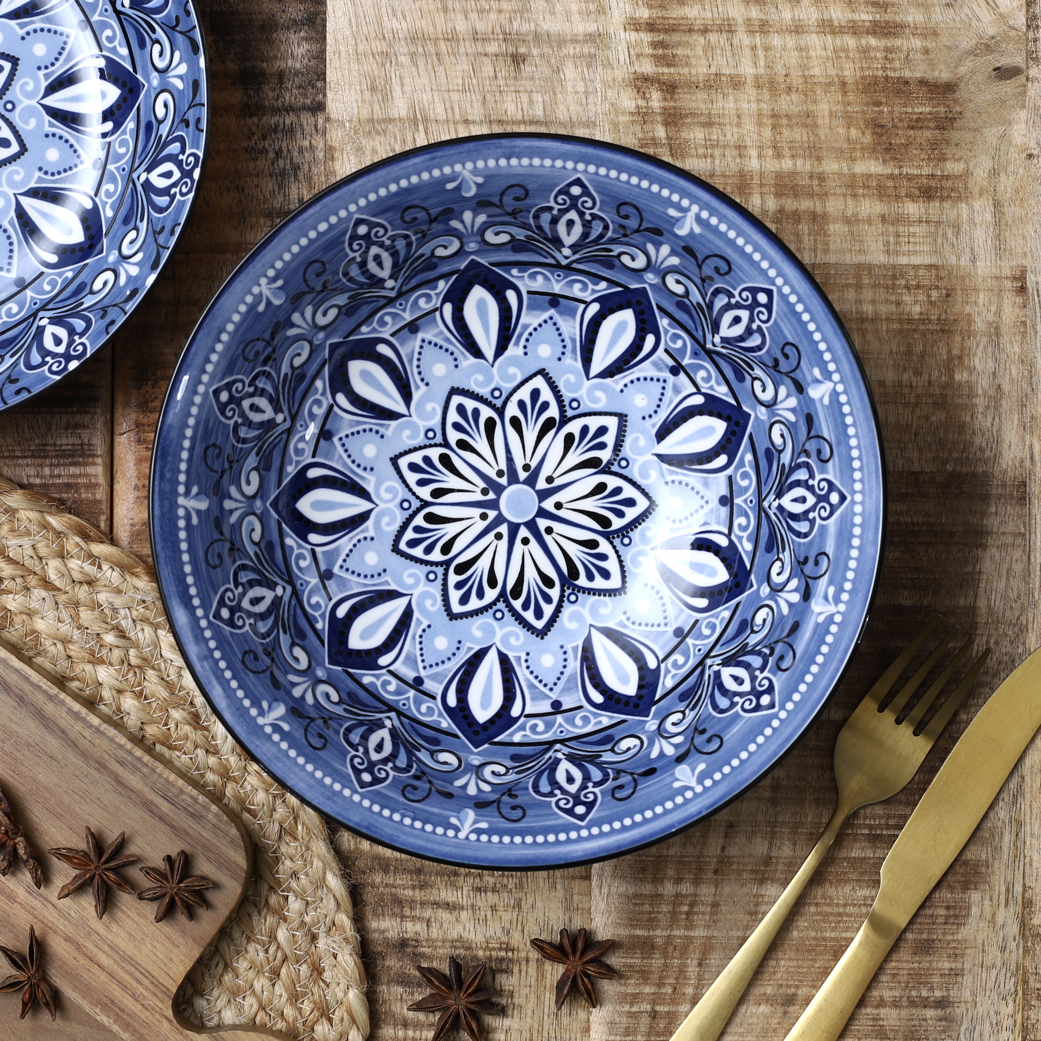 SALADIER JAIPUR BLEU D21CM