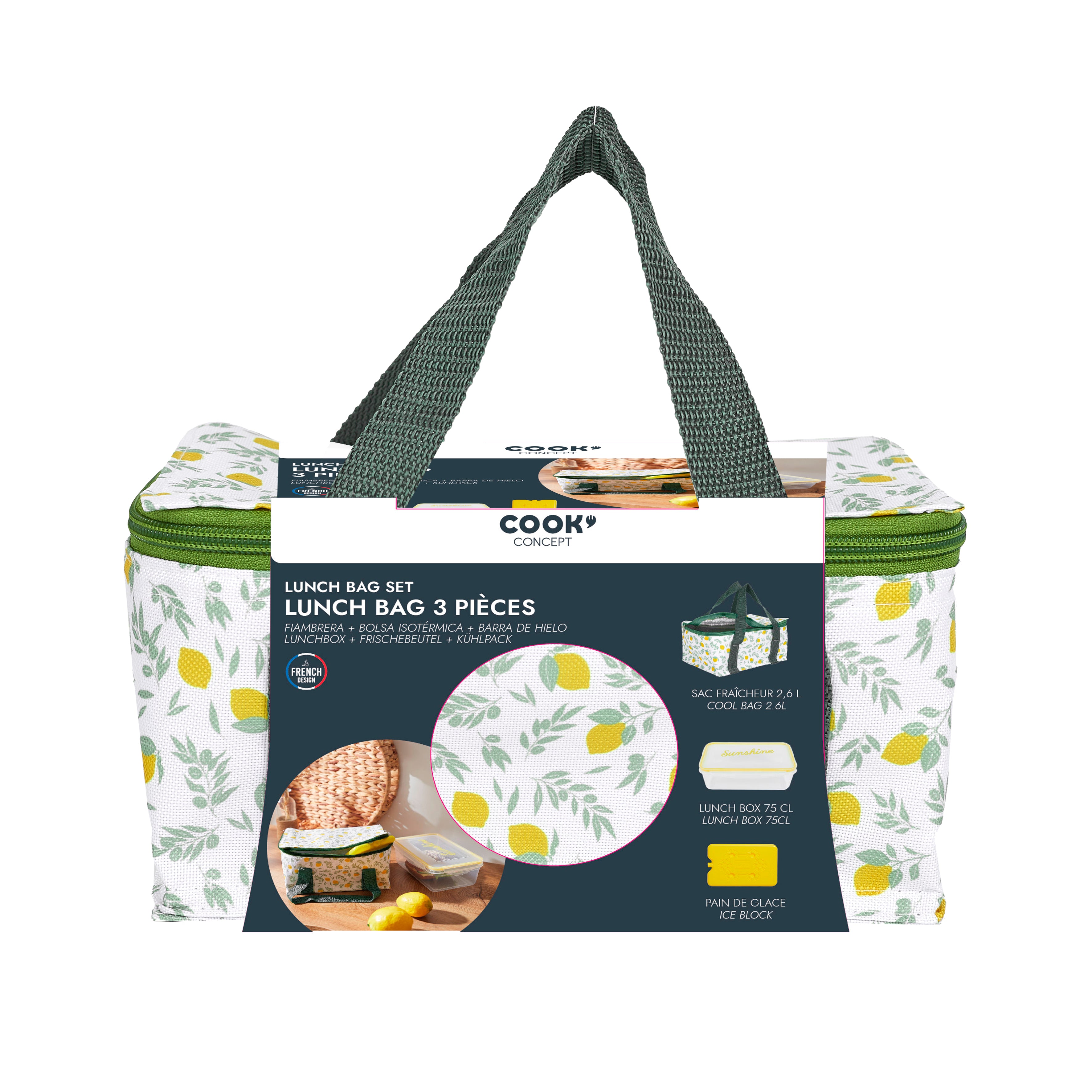 LUNCH BOX SAC FRAICHEUR PAIN DE GLACE 2.6L