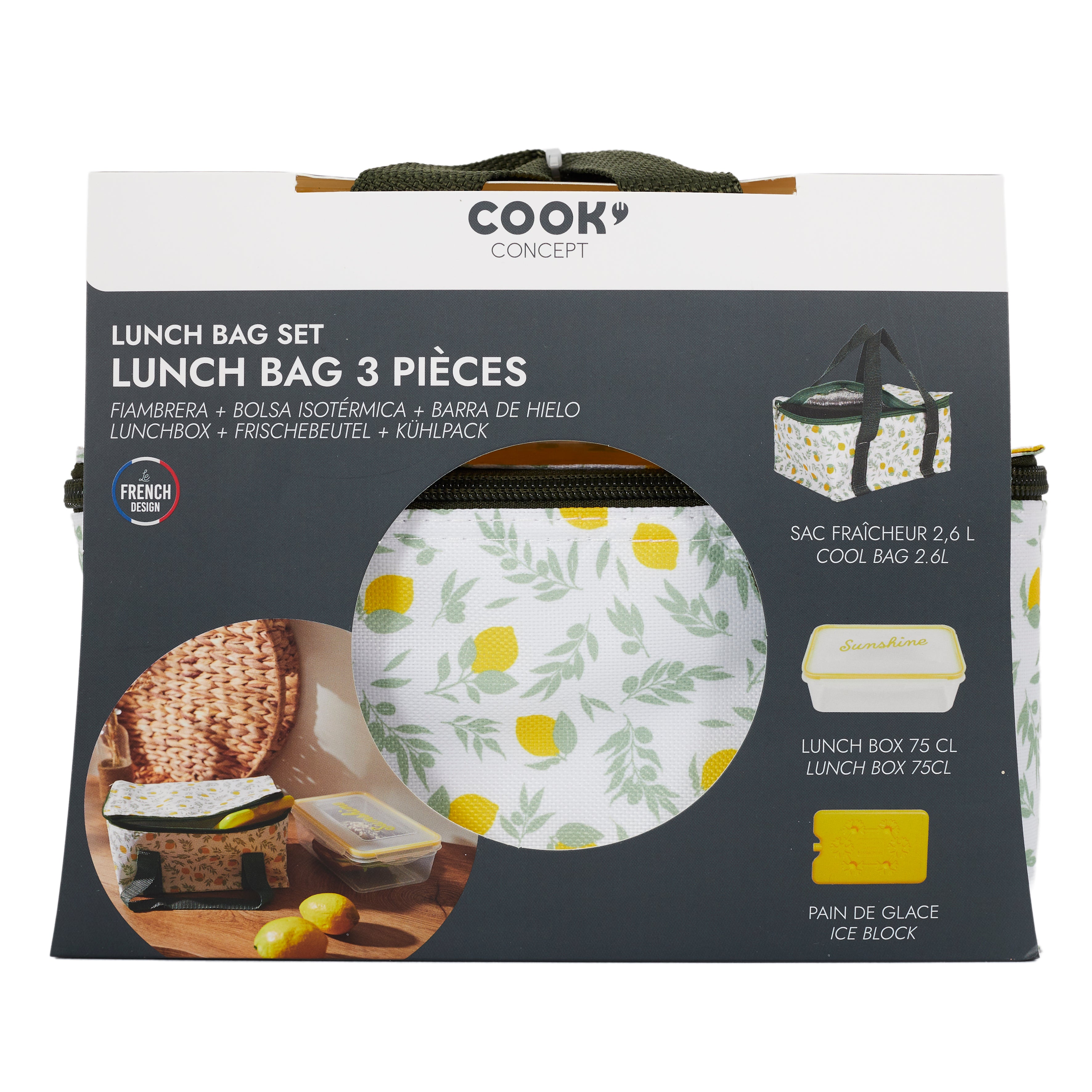 LUNCH BOX SAC FRAICHEUR PAIN DE GLACE 2.6L