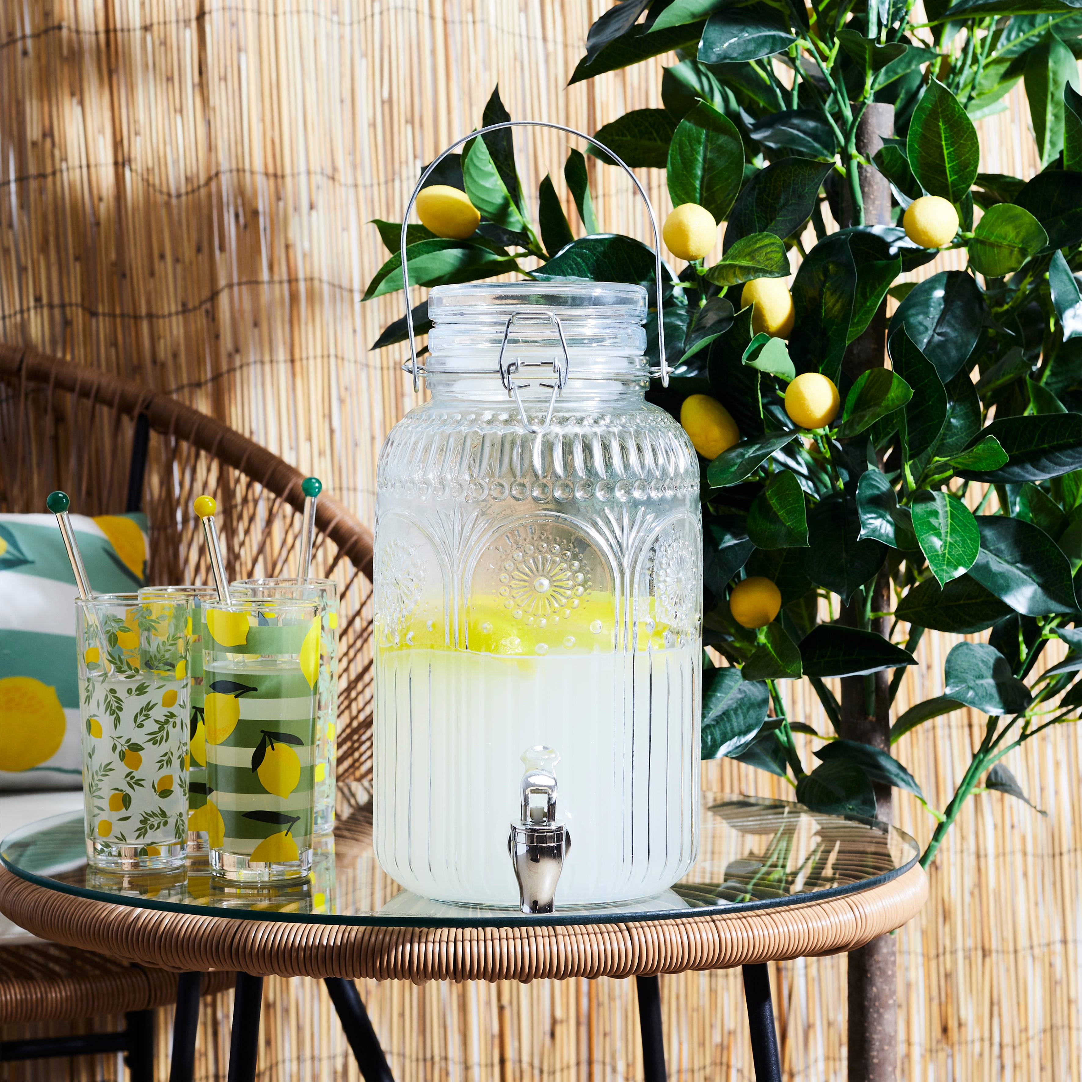 FONTAINE EN VERRE DECORE 4L