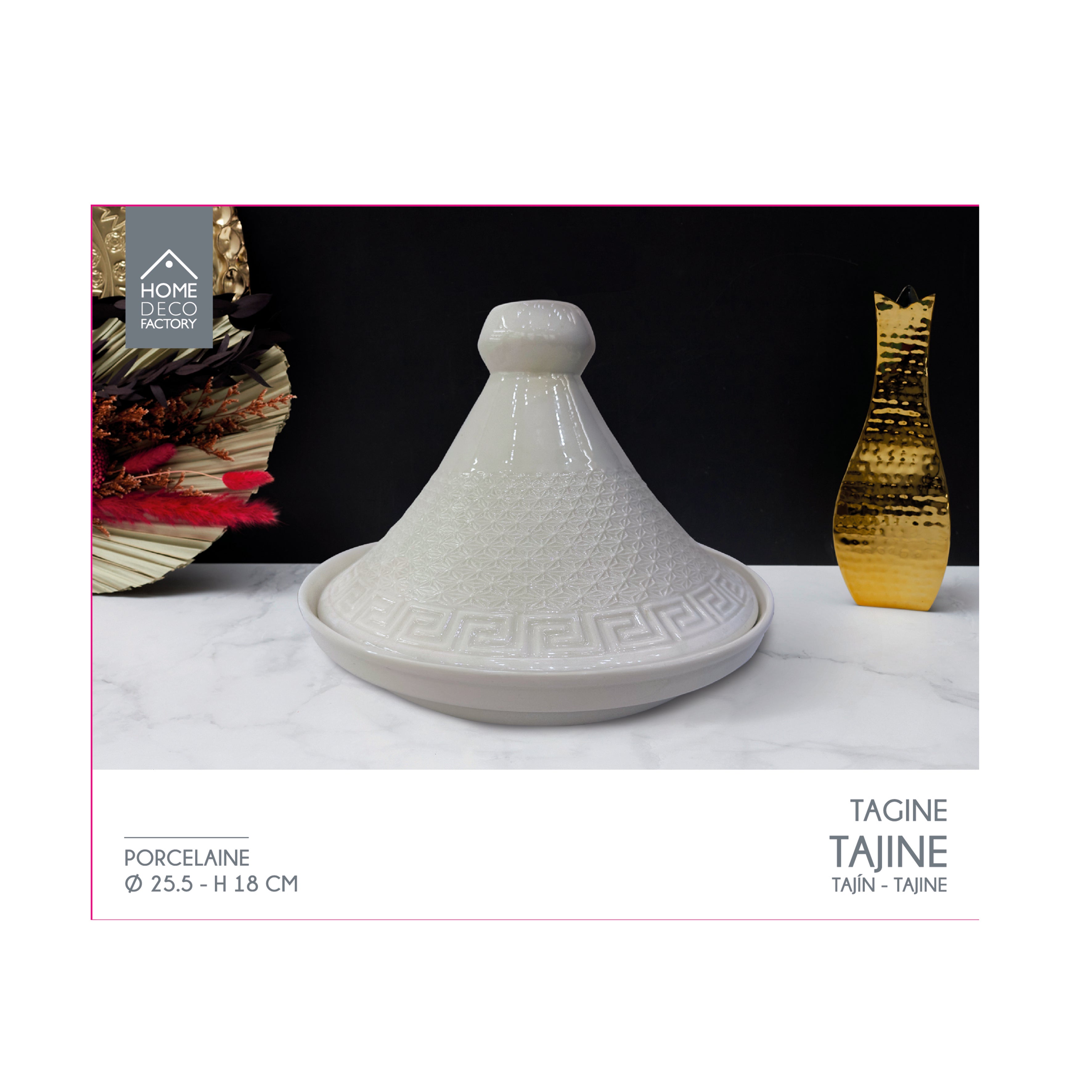 TAJINE DE PRESENTATION EN CERAMIQUE D25.5CM