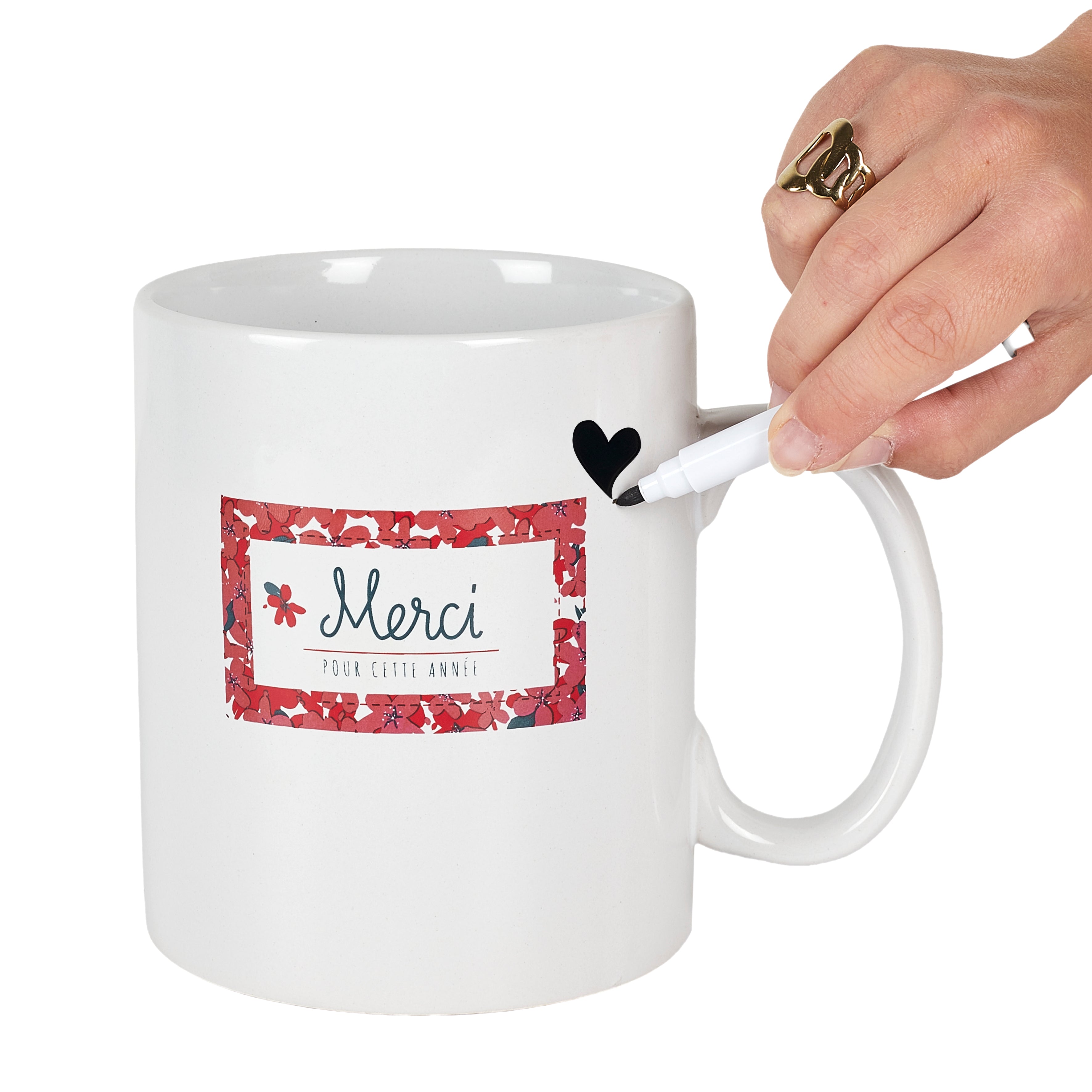MUG XXL MERCI POUR CETTE ANNEE ET STYLO 80CL