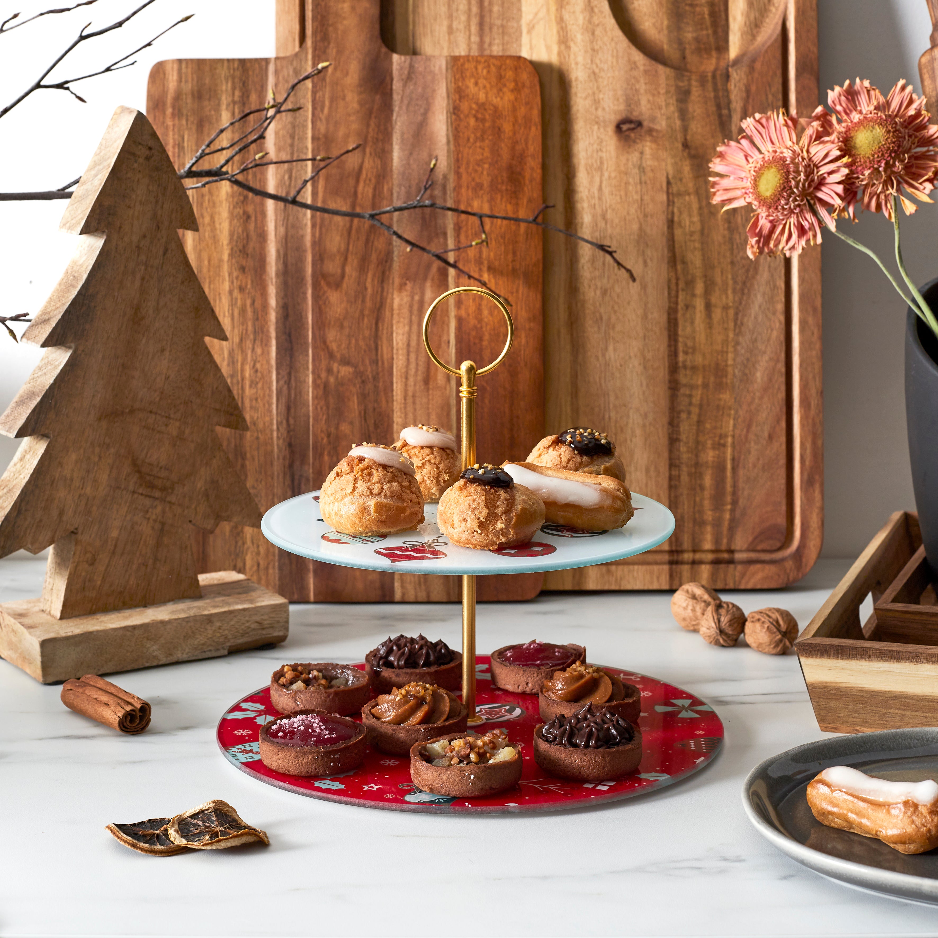 PLATEAU DE PRESENTATION DOUBLE ETAGE NOEL