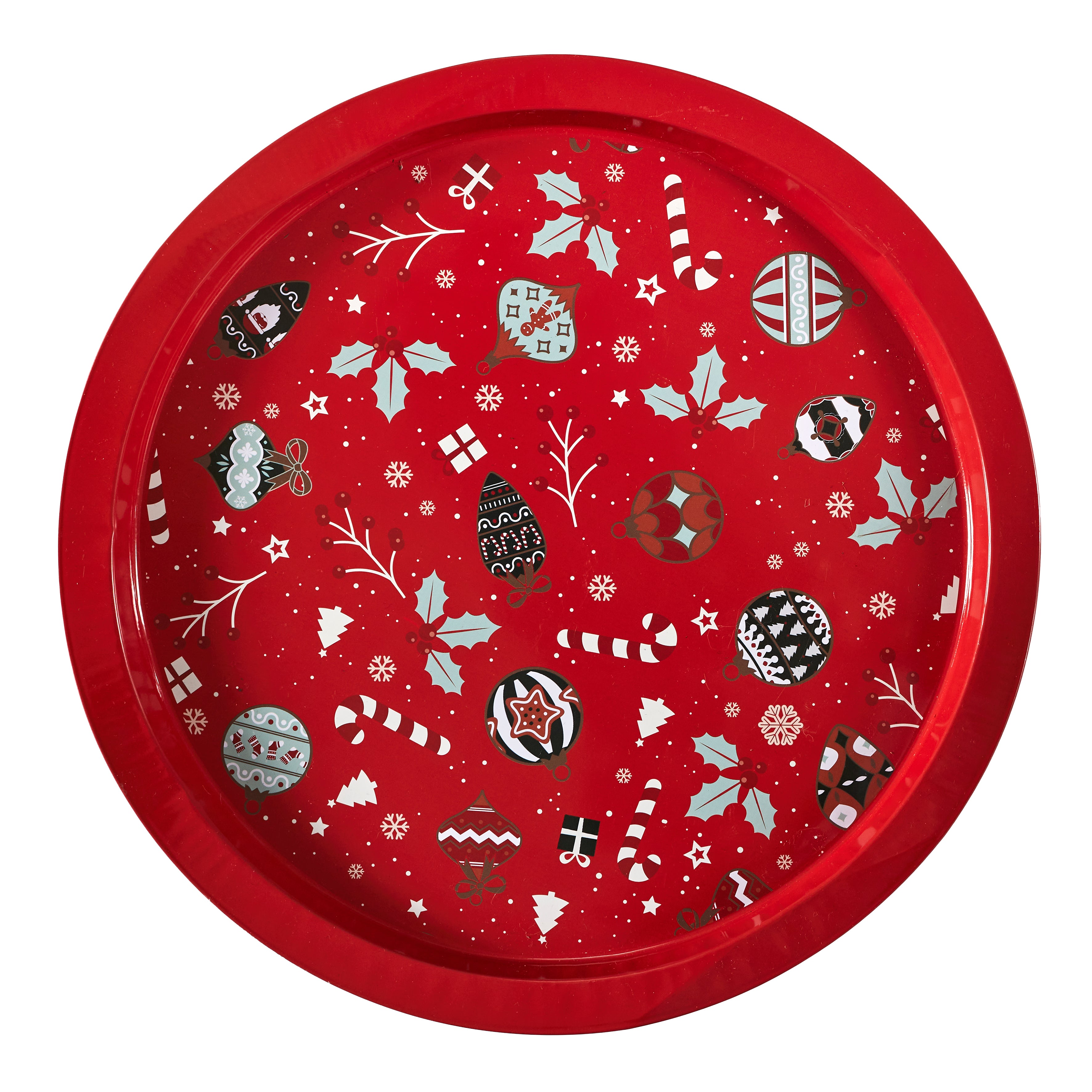 PLATEAU EN METAL ROND NOEL