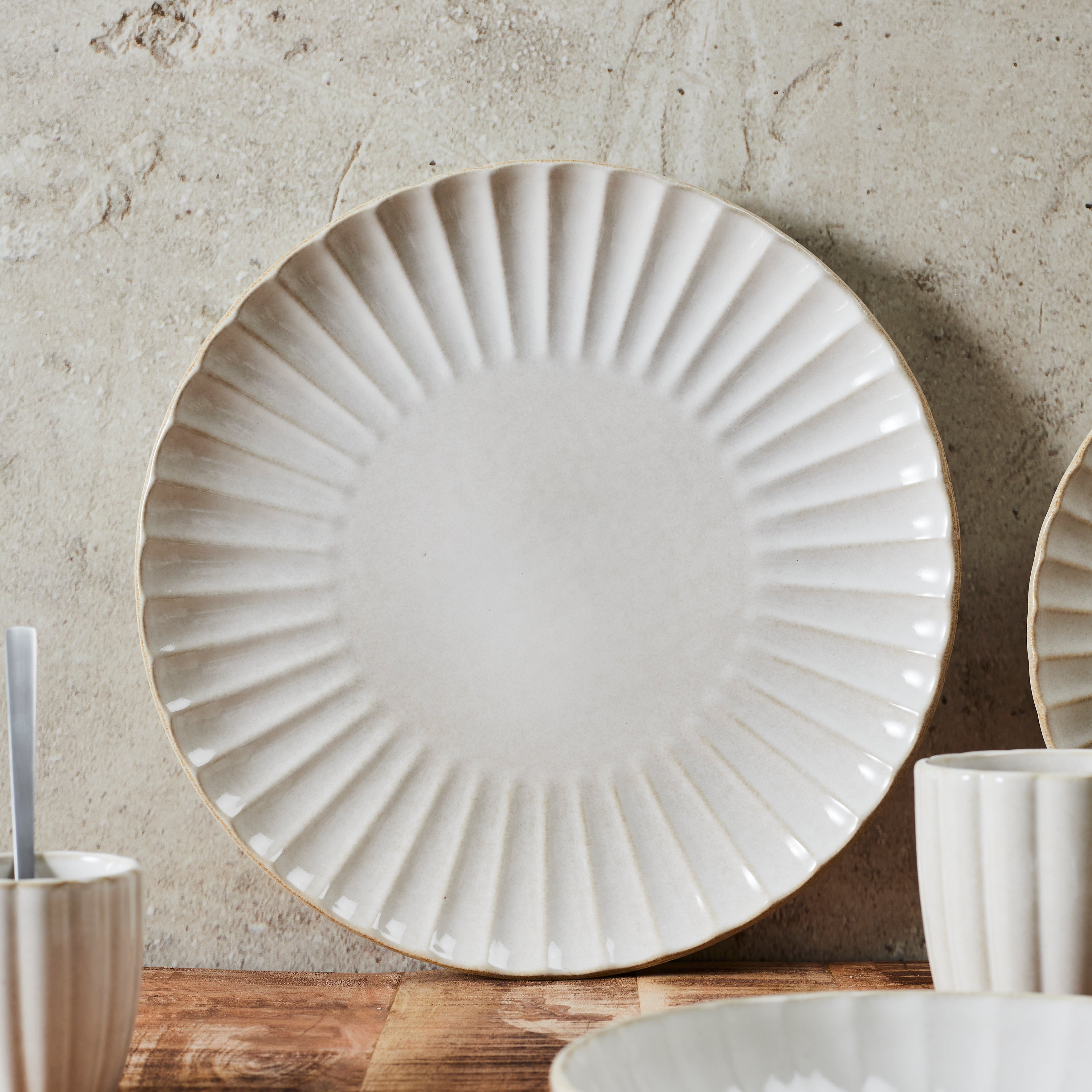 ASSIETTE DE PRESENTATION VLORA D32CM - LOT DE 4