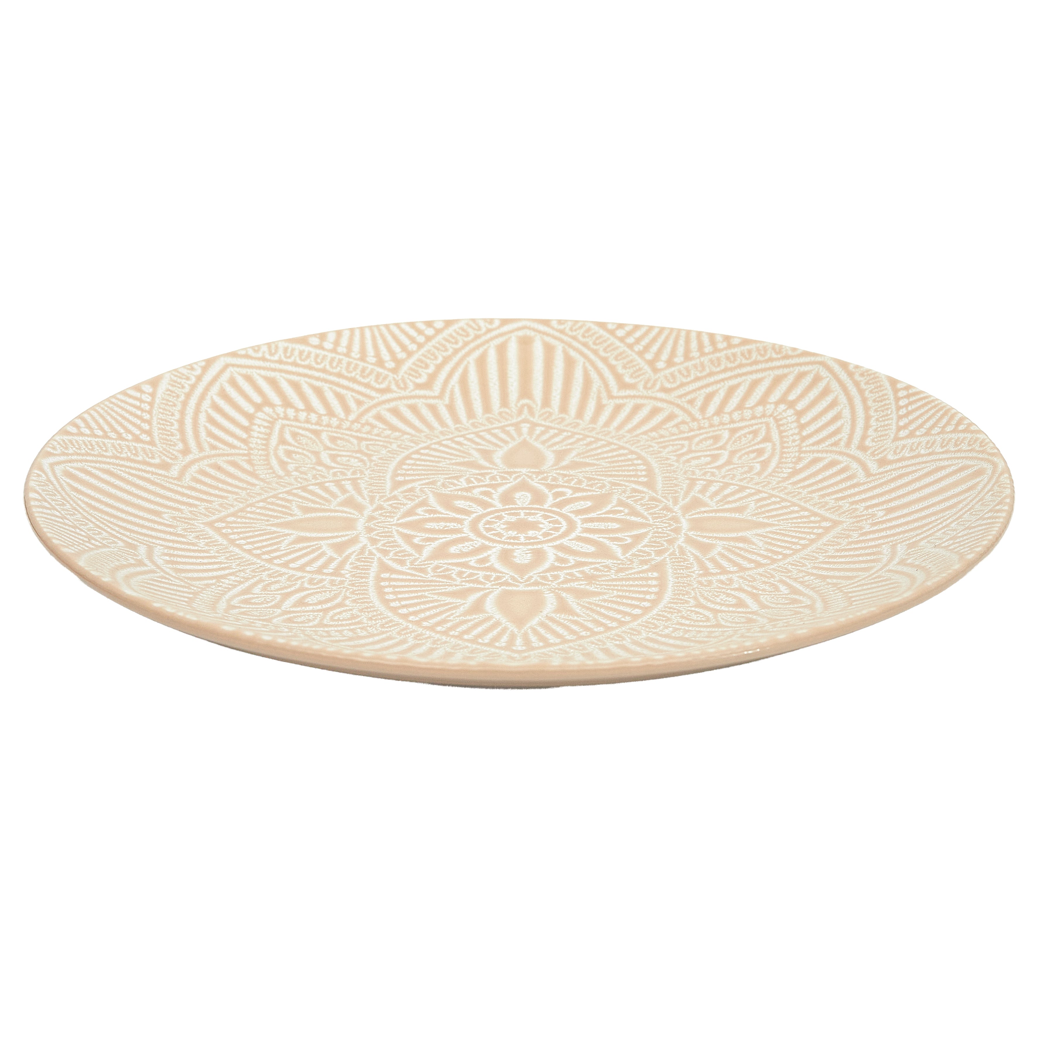 ASSIETTE SAHARA BEIGE D27CM - LOT DE 6