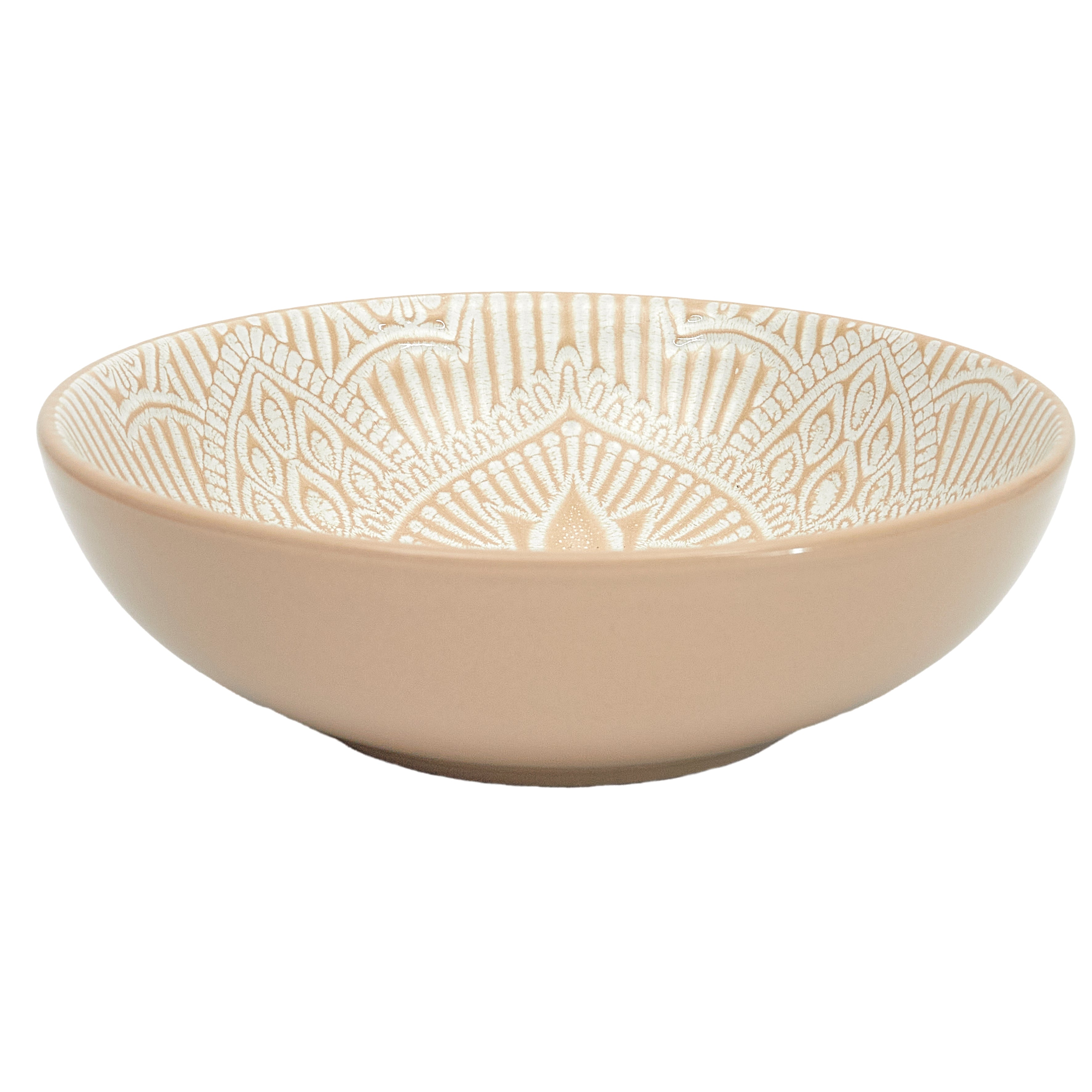 ASSIETTE CREUSE SAHARA BEIGE 18.5CM - LOT DE 6