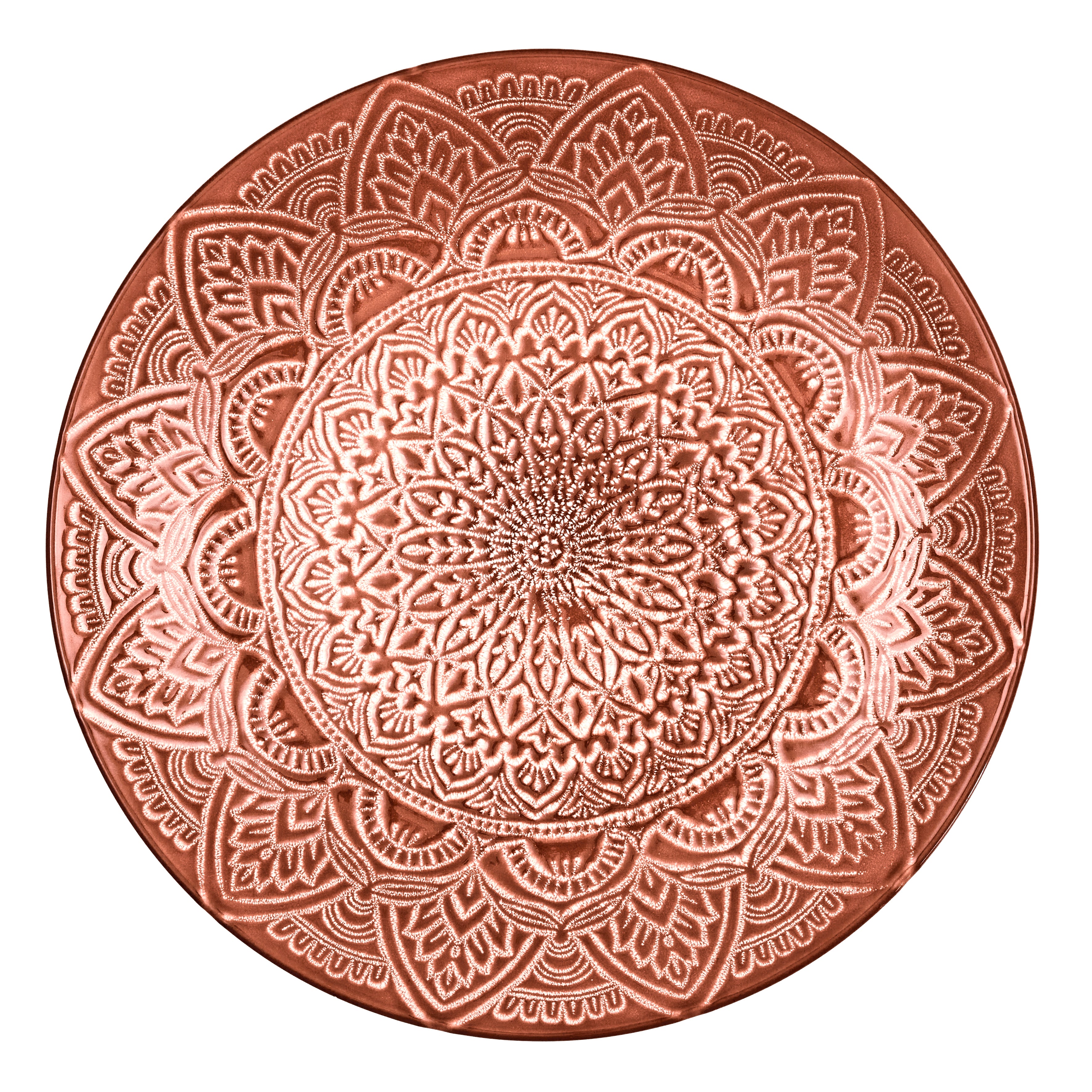 ASSIETTE SAHARA TERRACOTTA D27CM - LOT DE 6