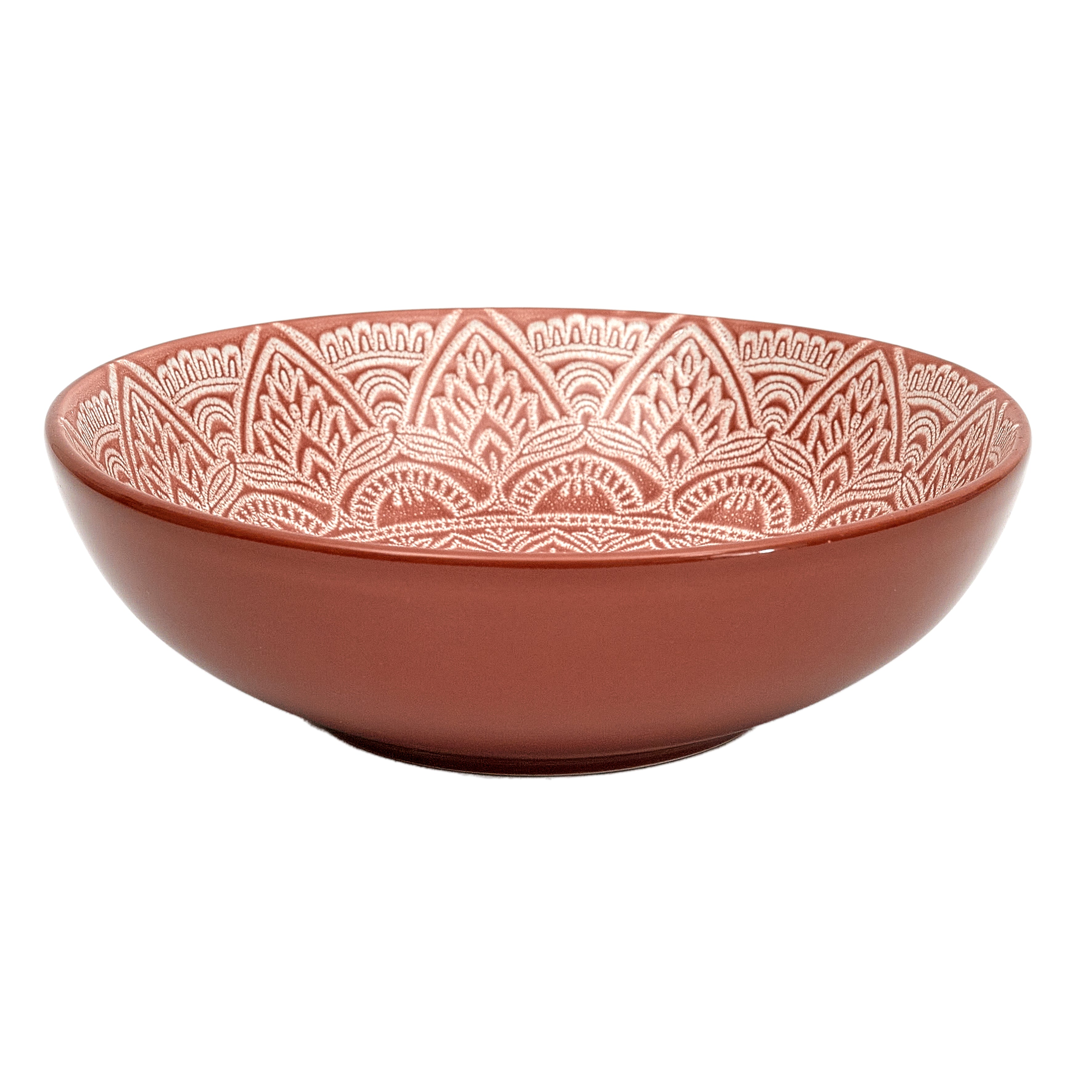 ASSIETTE CREUSE SAHARA TERRACOTTA 18.5CM - LOT DE 6