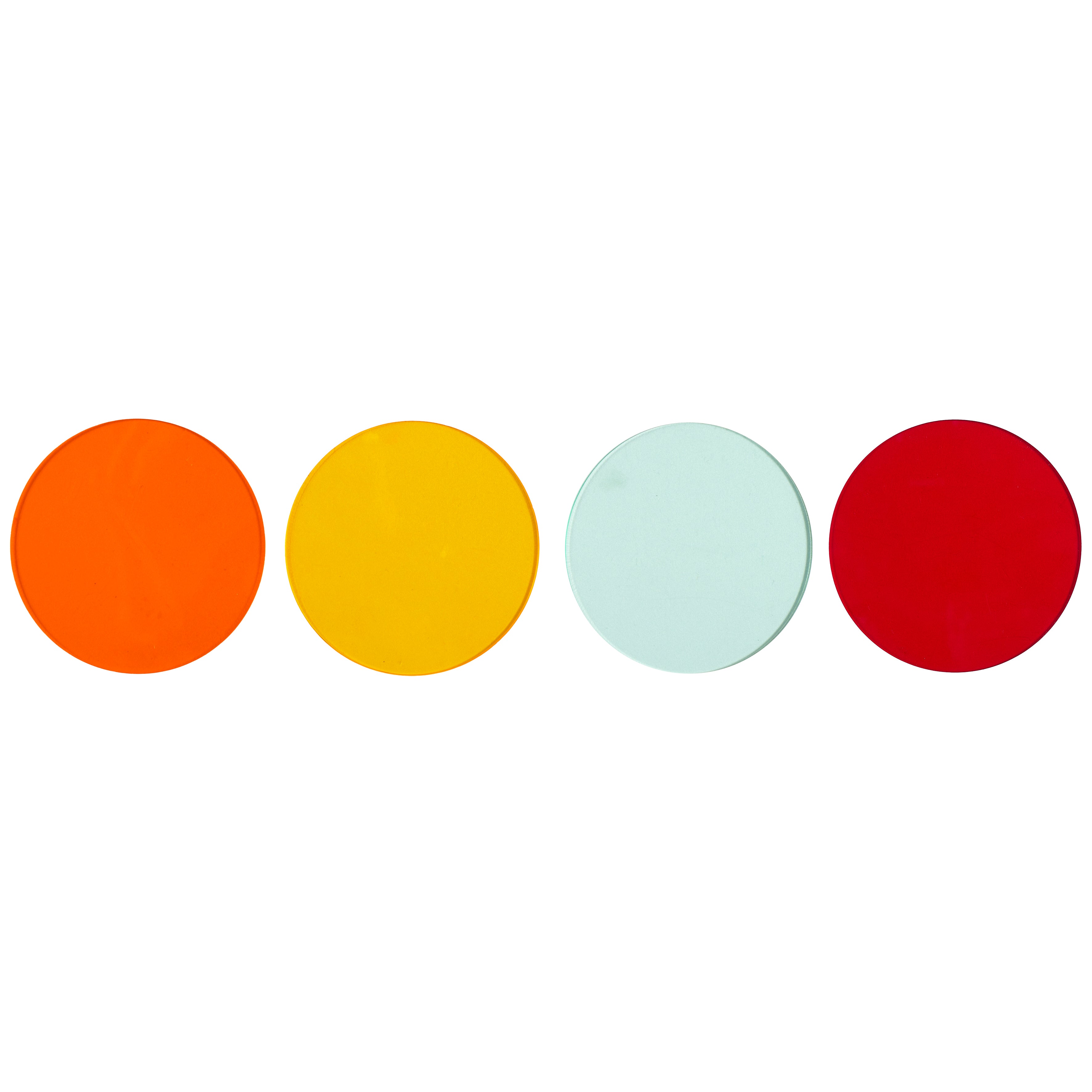 DESSOUS DE VERRE COLORES D10CM