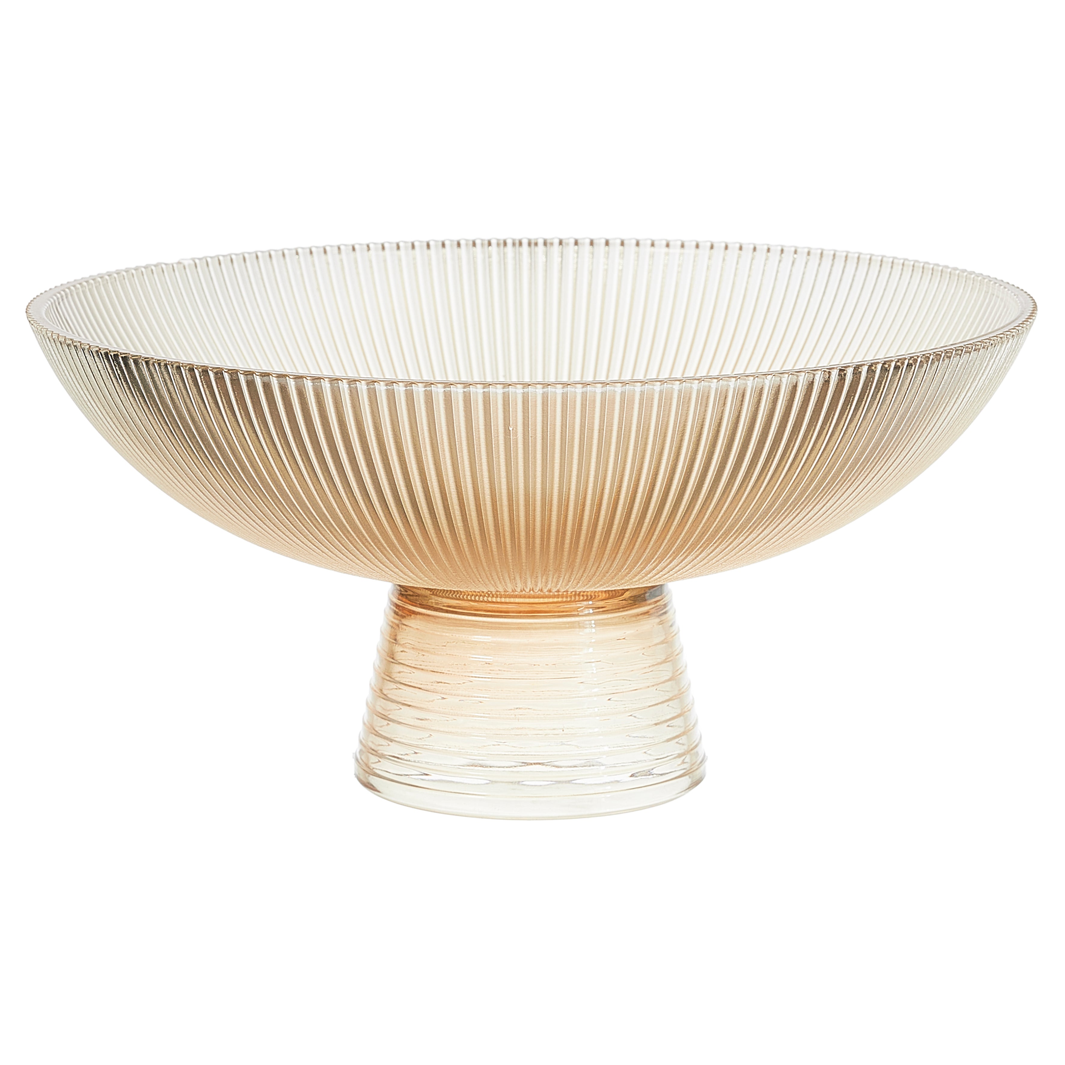 COUPE A FRUIT SUR PIED VERRE AMBRE 1.1L