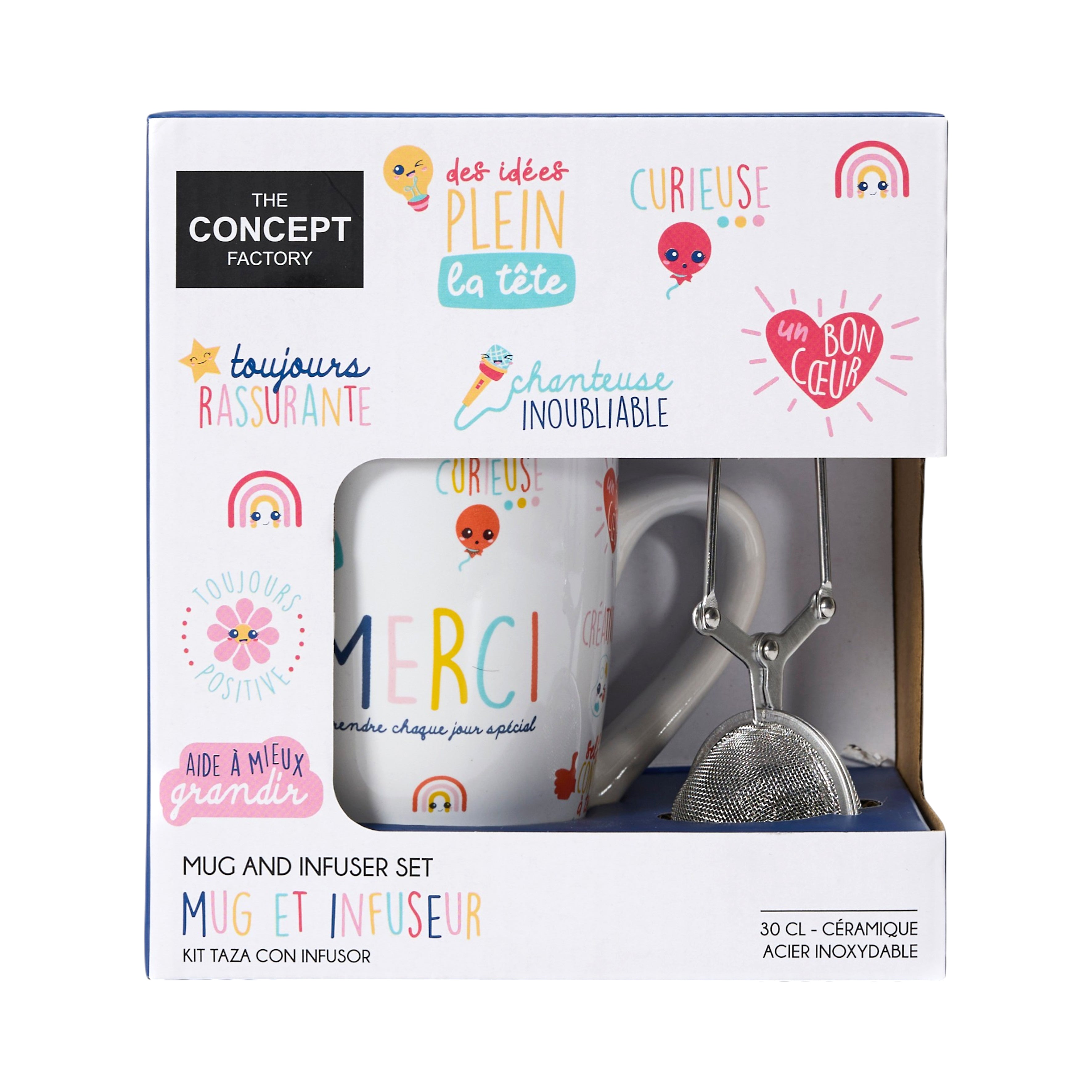 COFFRET MUG MERCI MAITRESSE ET INFUSEUR A THE