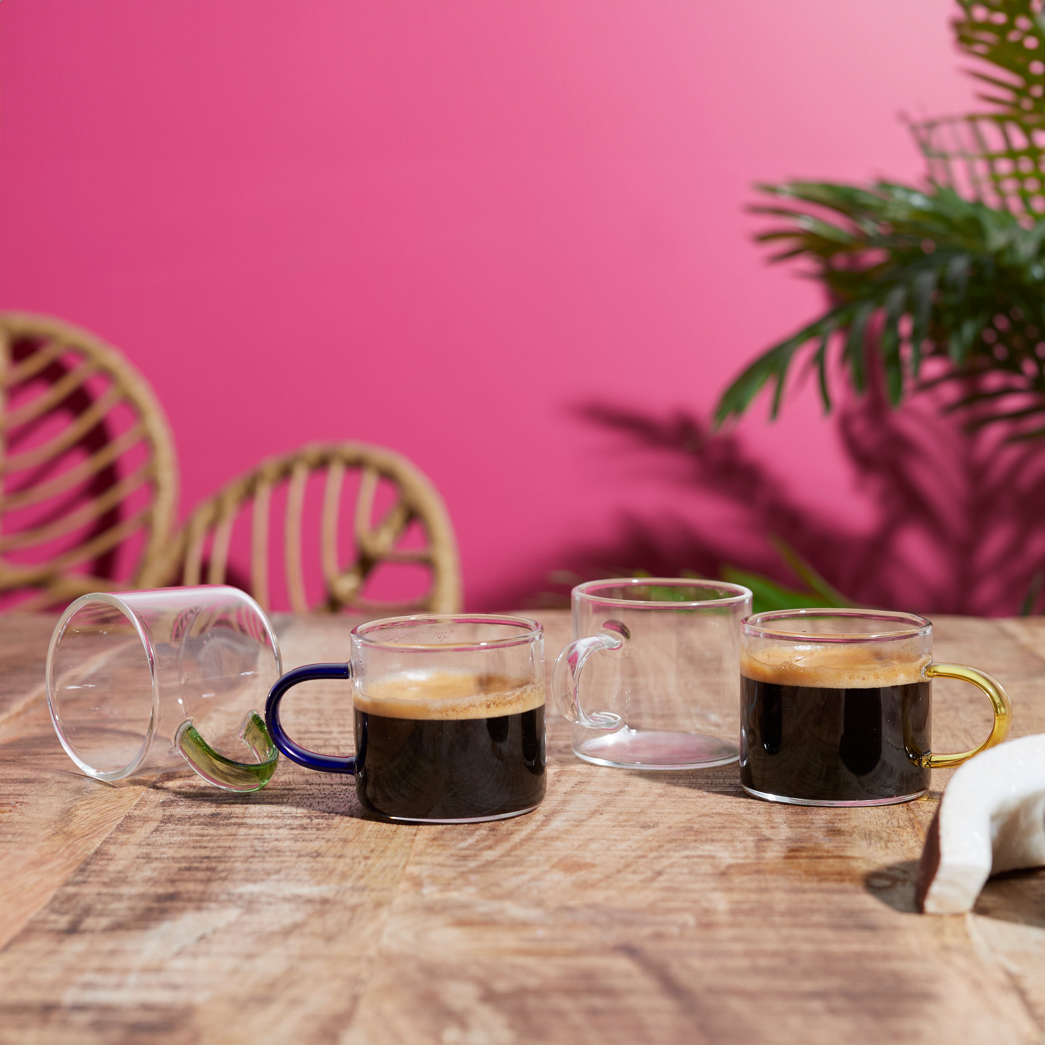 TASSE EXPRESSO VERRE X4 AVEC SUPPORT