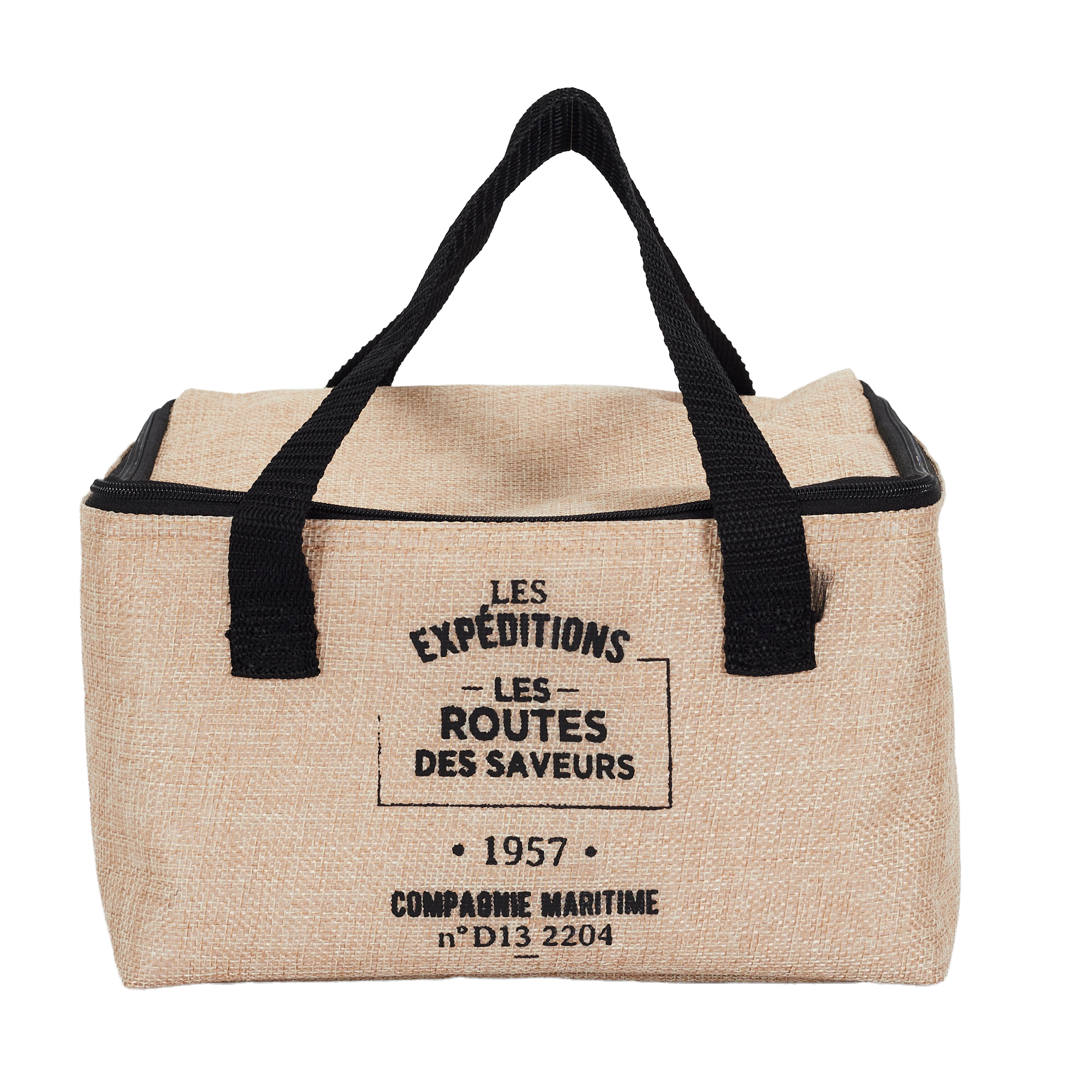LUNCH BAG FRAICHEUR EFFET JUTE 24.5X18X16.5 8L