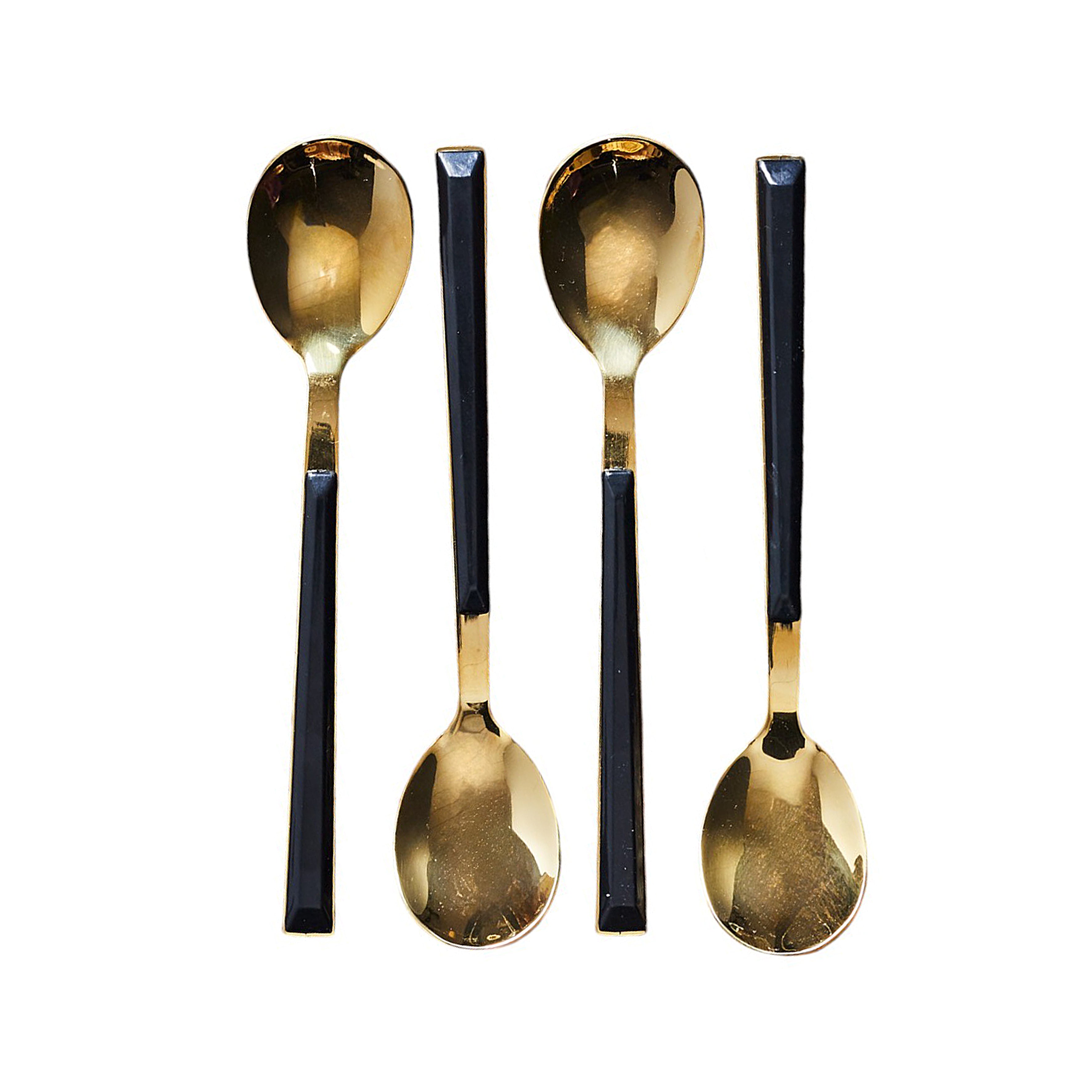 CUILLERE A DESSERT NOIR X4 CHARLOTTE
