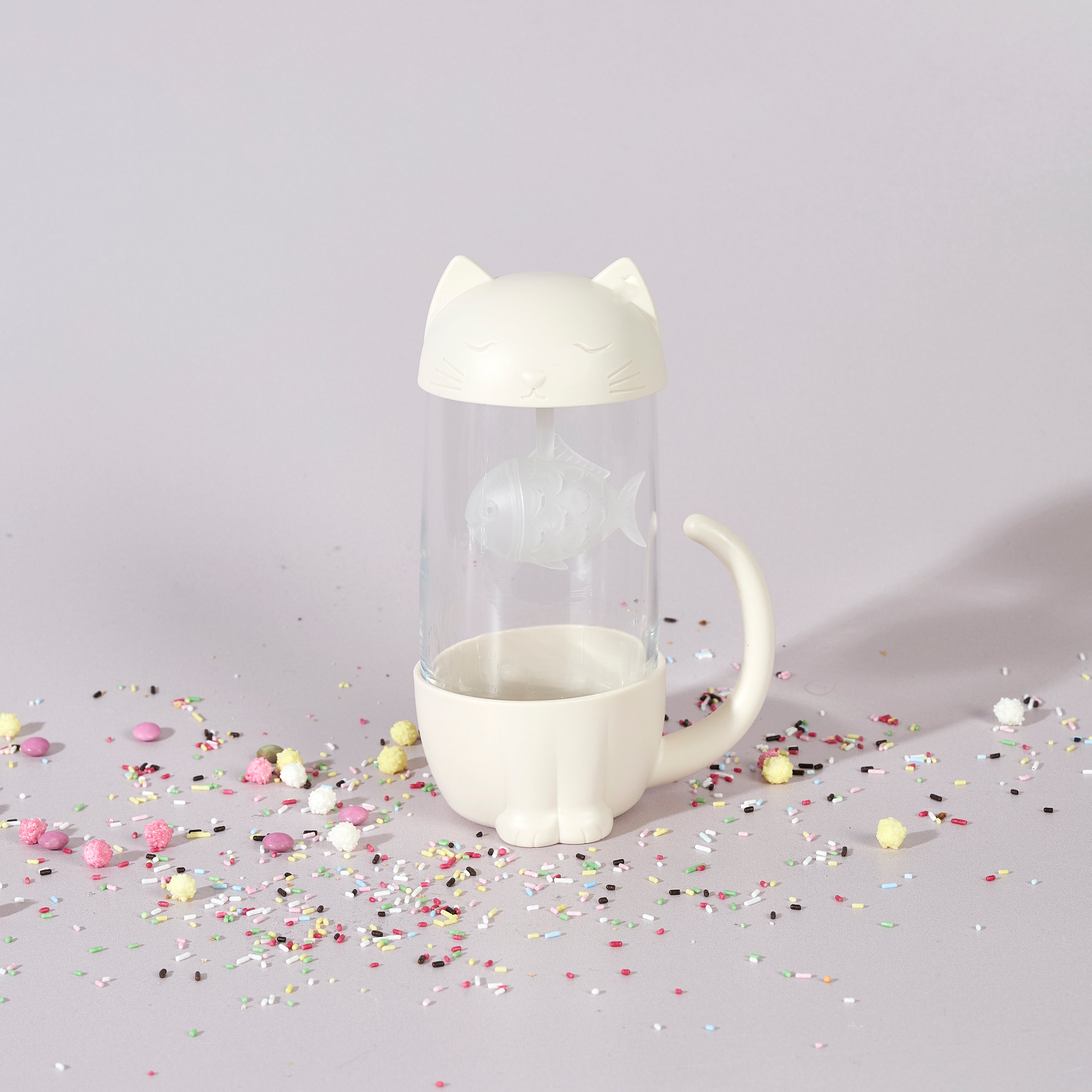 MUG INFUSEUR POISSON CHAT 30CL KAWAII