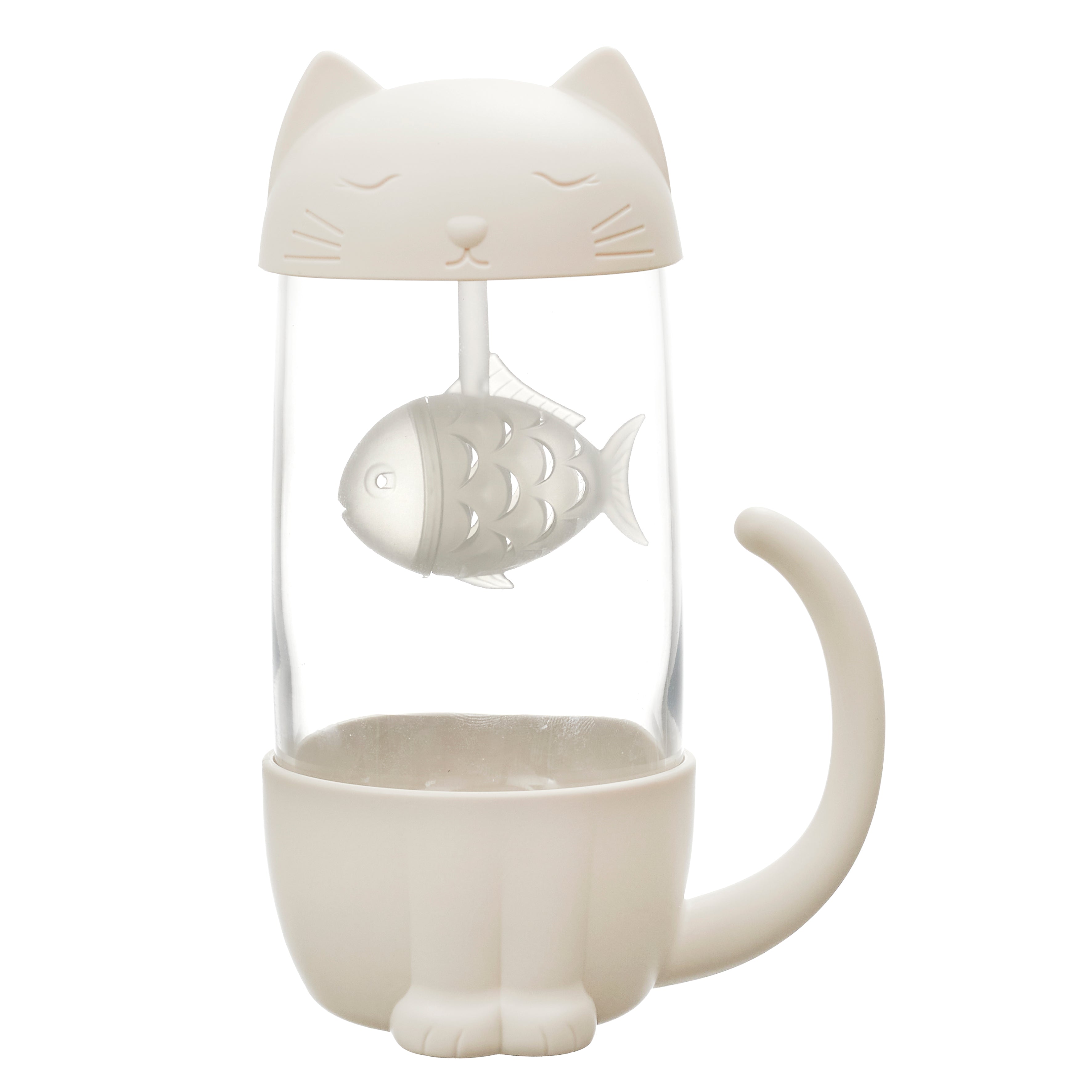 MUG INFUSEUR POISSON CHAT 30CL KAWAII