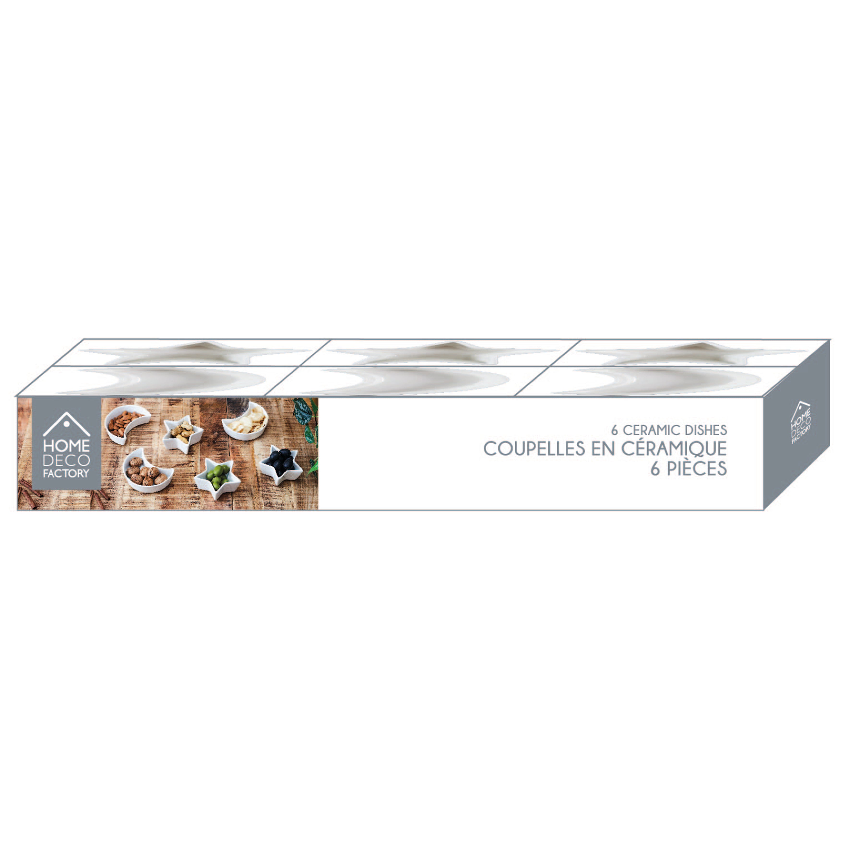 SERVICE VAISSELLES 6PCS ETOILE ET LUNE
