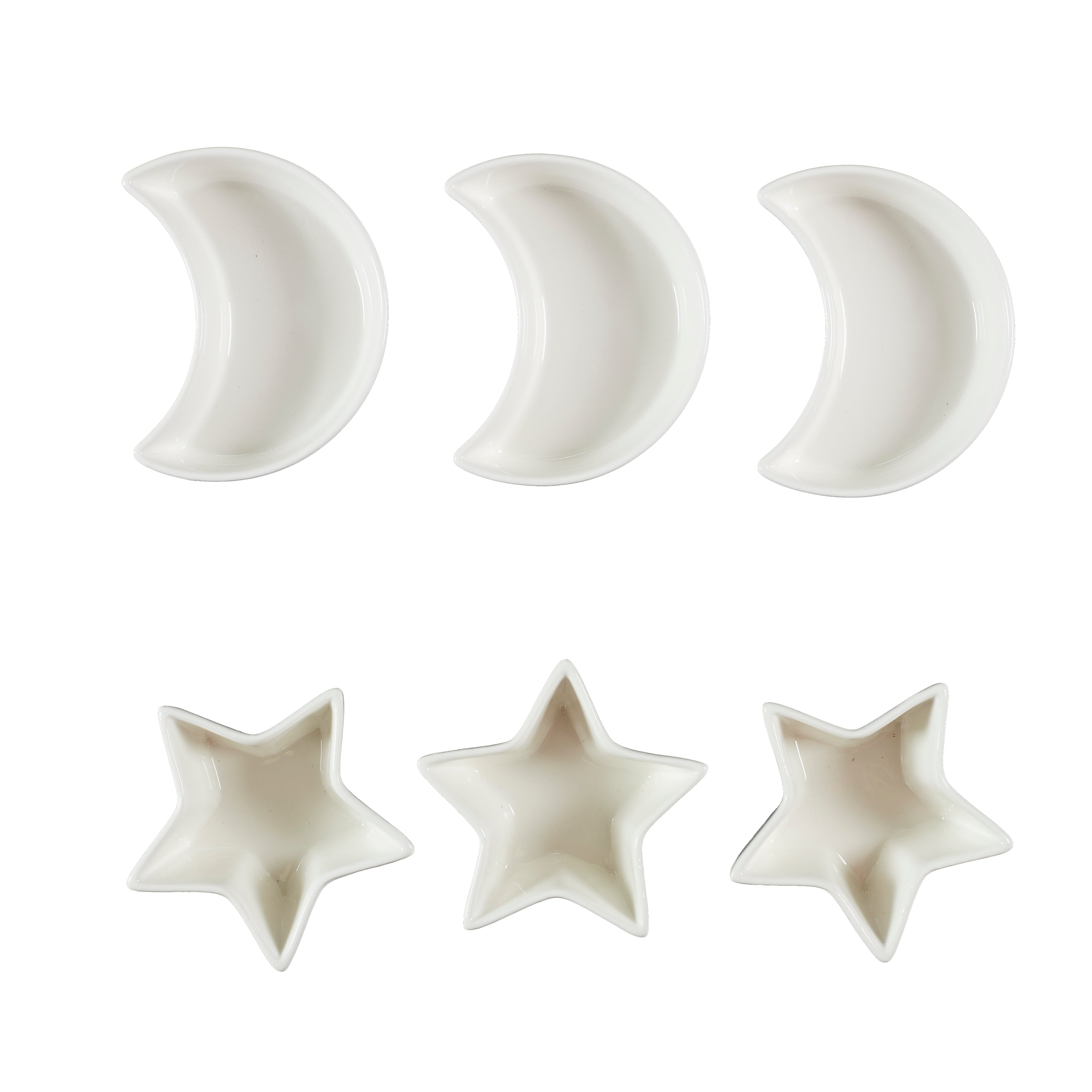 SERVICE VAISSELLES 6PCS ETOILE ET LUNE