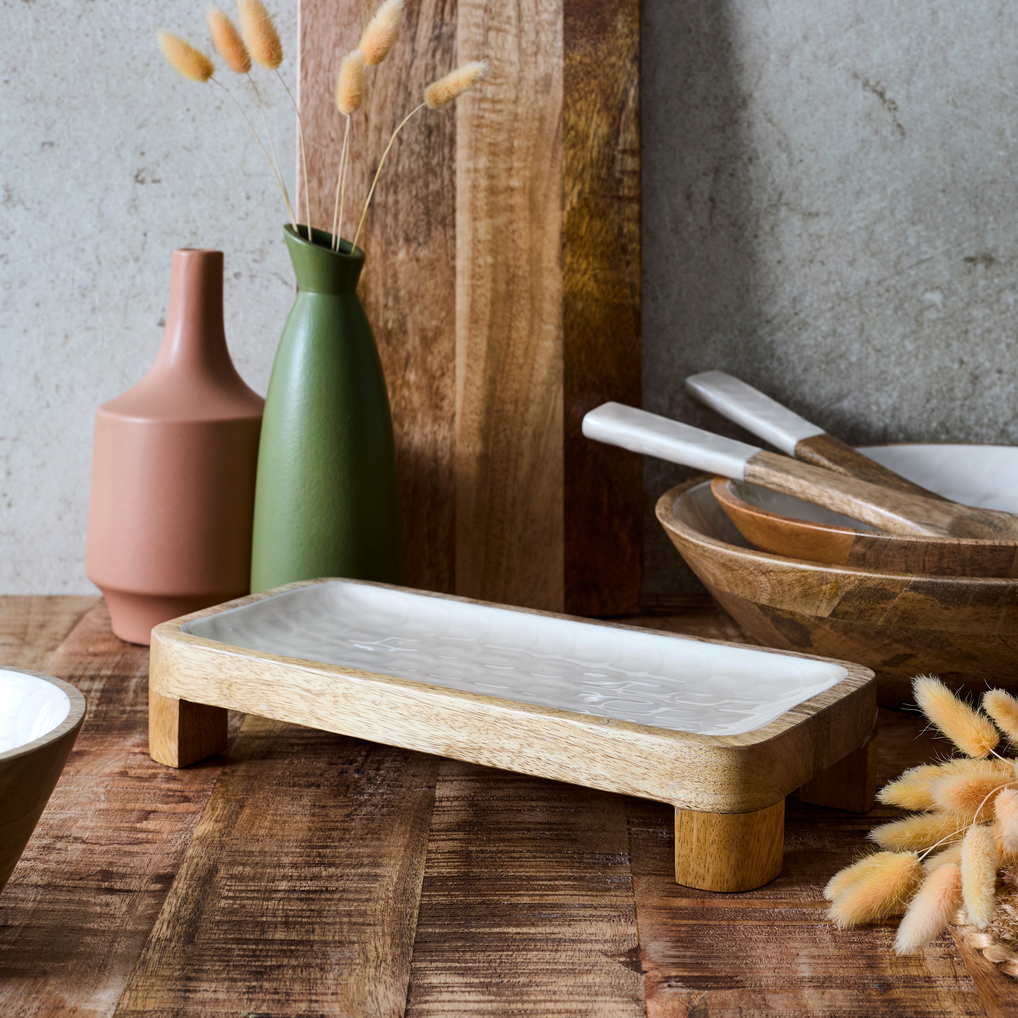 PLAT DE PRESENTATION MANGUIER NERINA 30CM