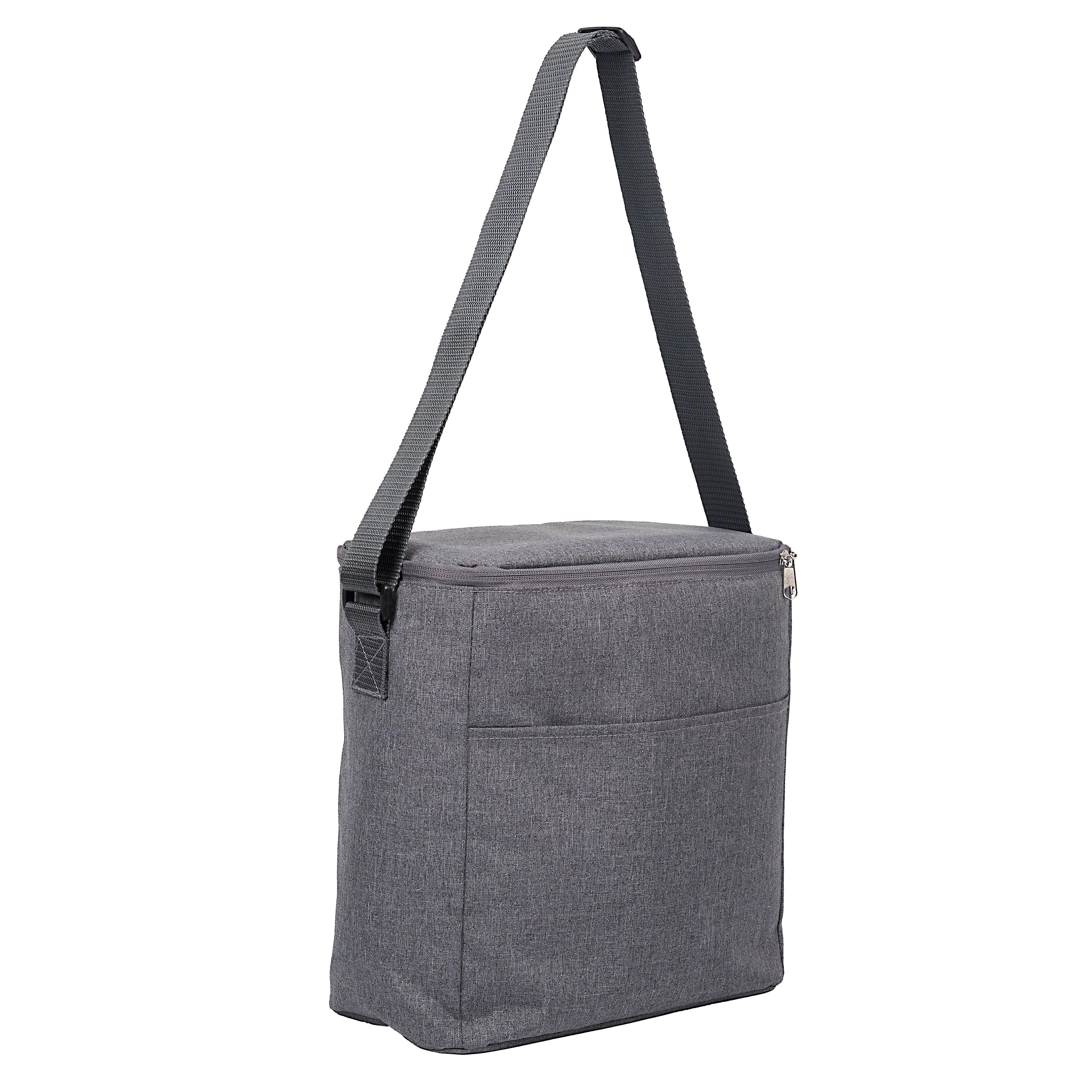 LUNCH BAG ISO GRIS ZIPPE 28X14,5X27CM 11L