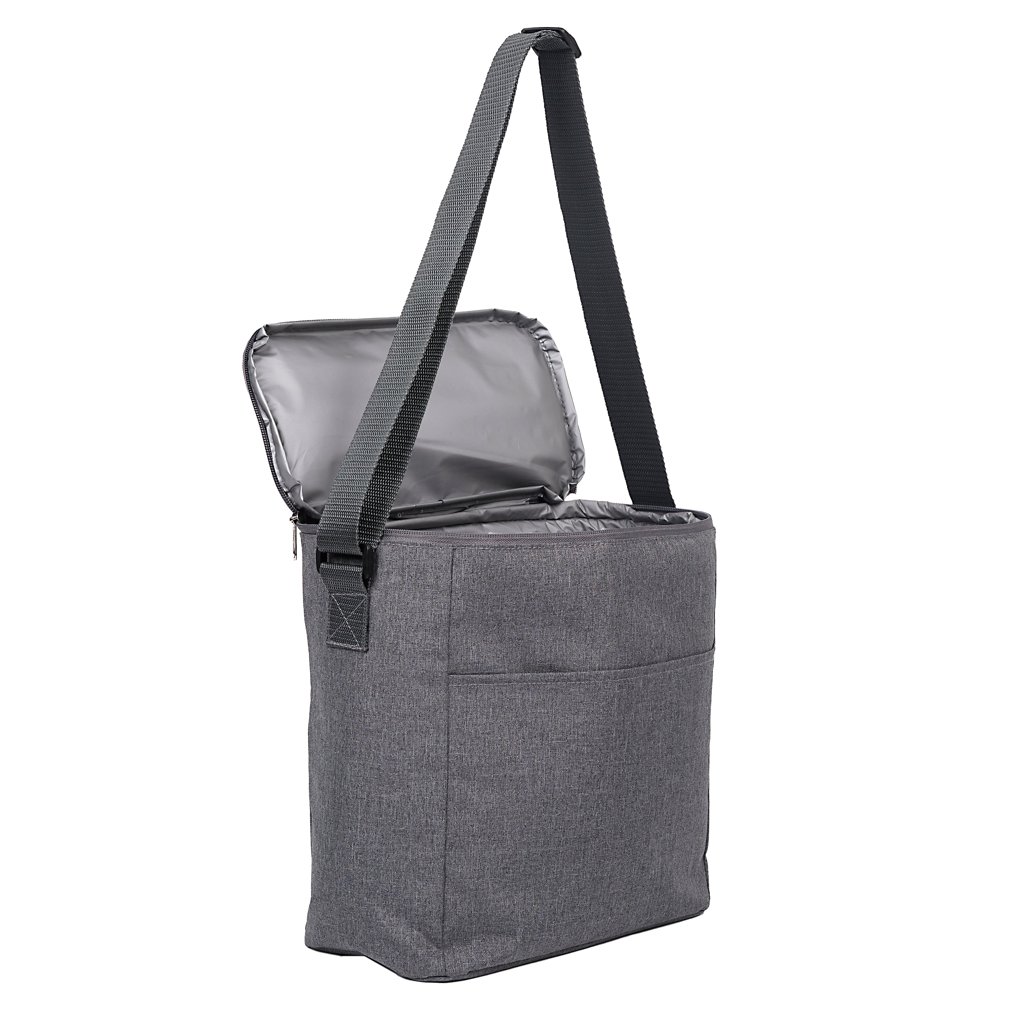 LUNCH BAG ISO GRIS ZIPPE 28X14,5X27CM 11L