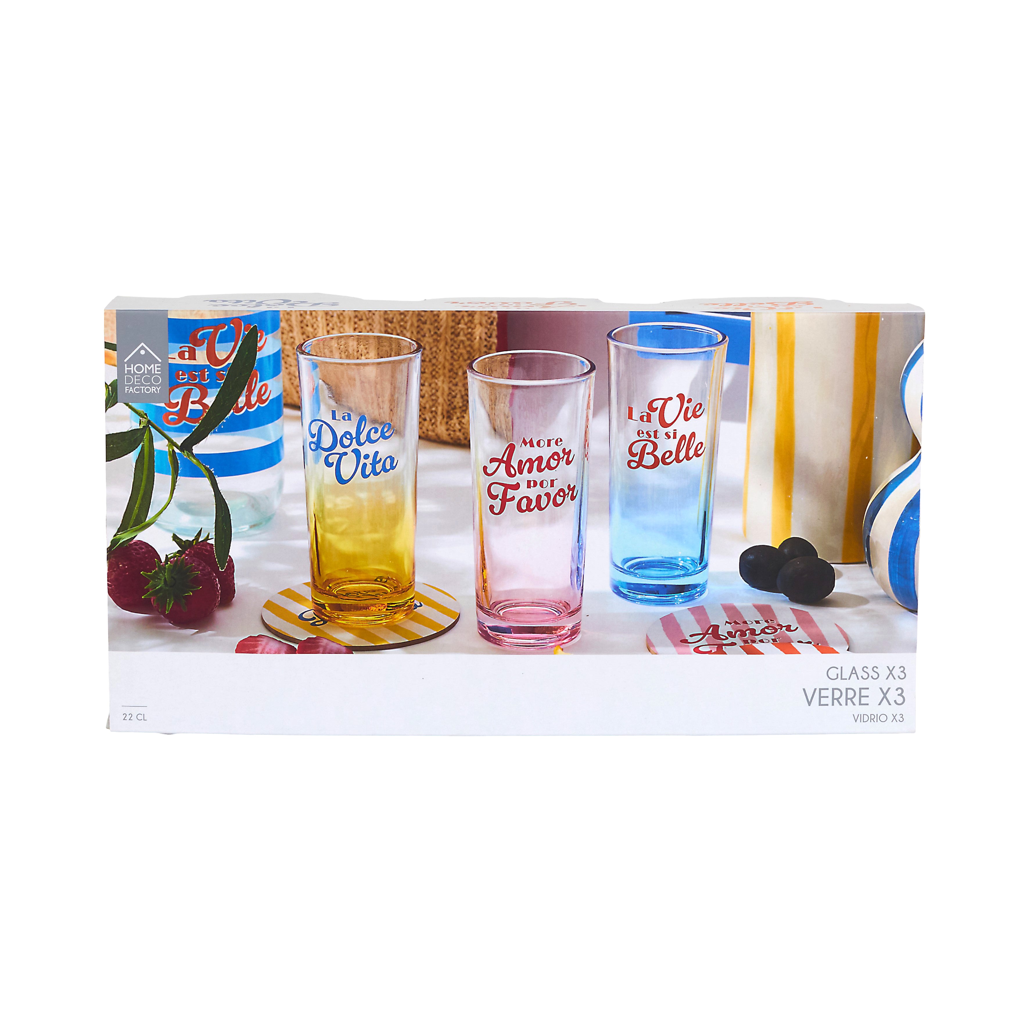 VERRE COLORE DOLCE VITA X3 22CL