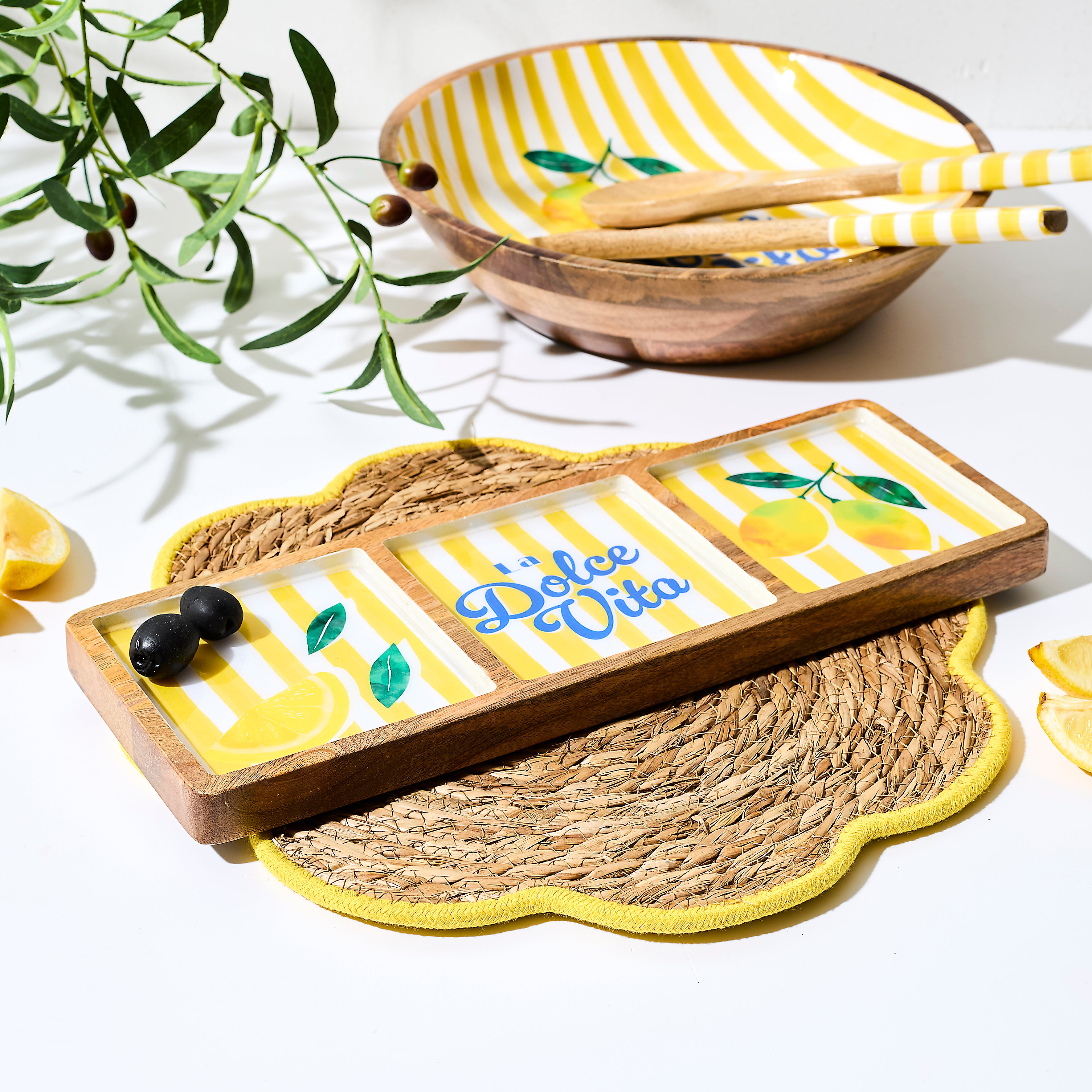 PLANCHE COMPARTIMENTS MANGUIER DOLCE VITA JAUNE